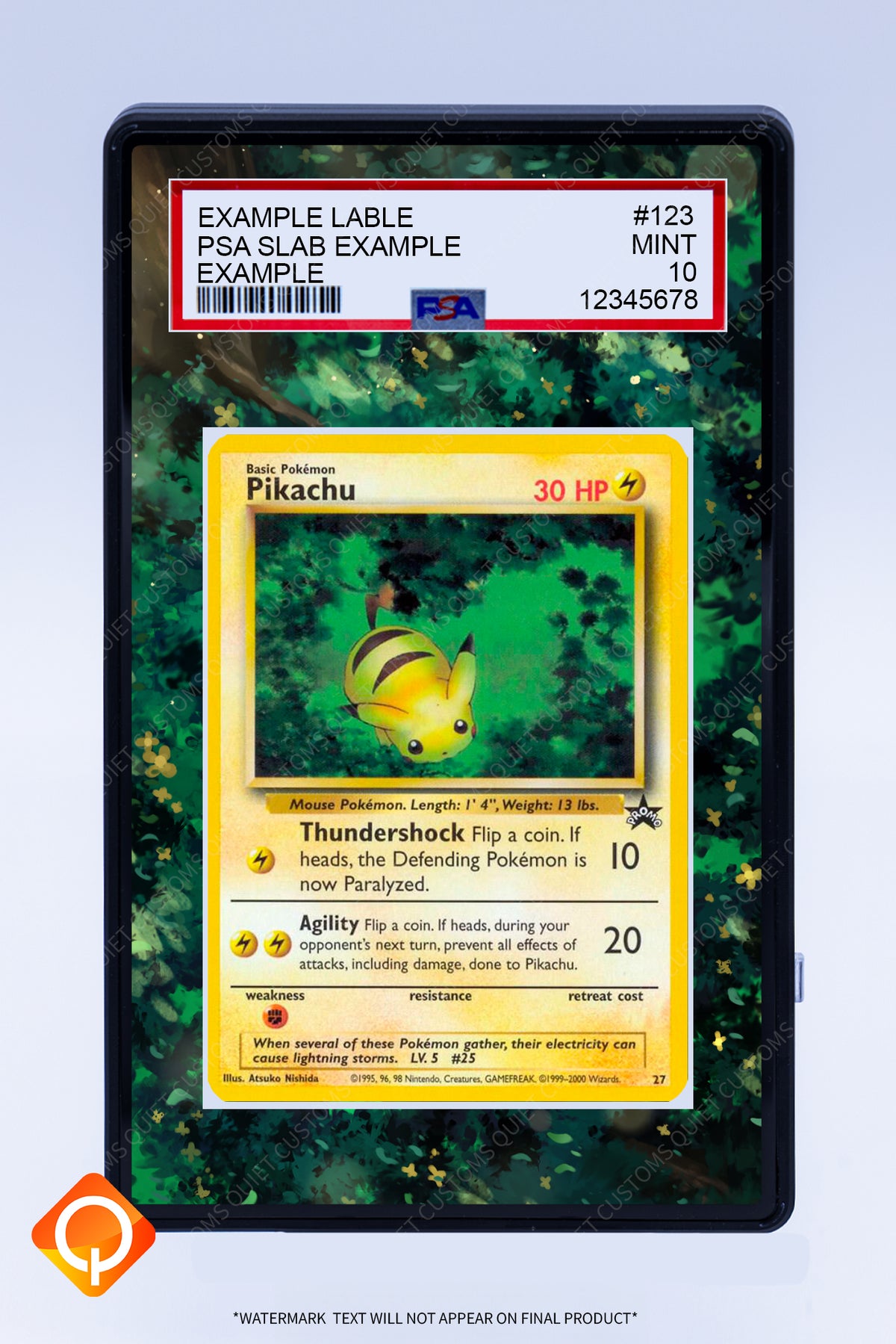 pikachu pokemon go card 27 Promo (Graded) Case Colorless card TYPE:Mulan Green Carrot Deck Guide