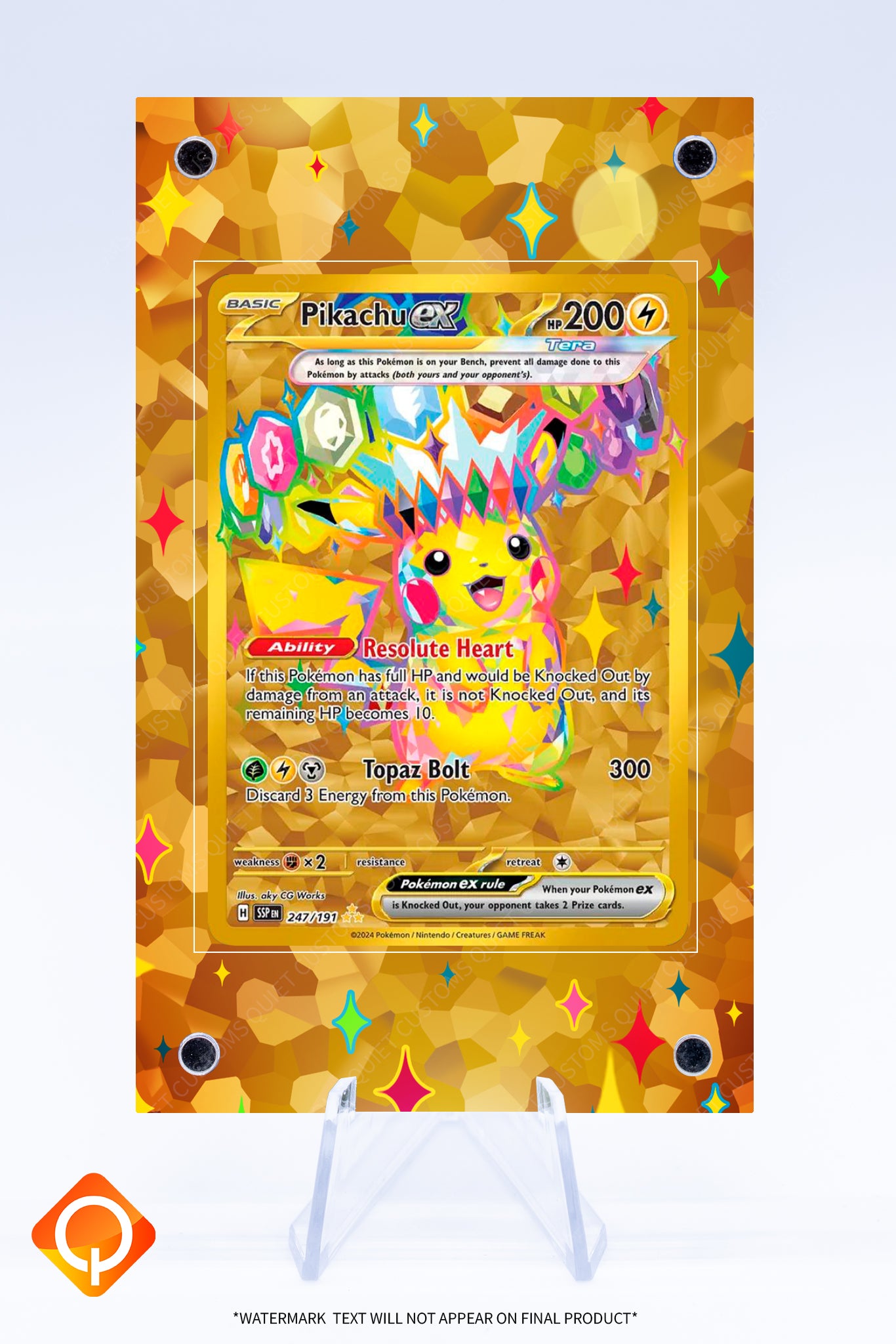 Pikachu EX 247 191 Case | Art Guard (Ungraded)