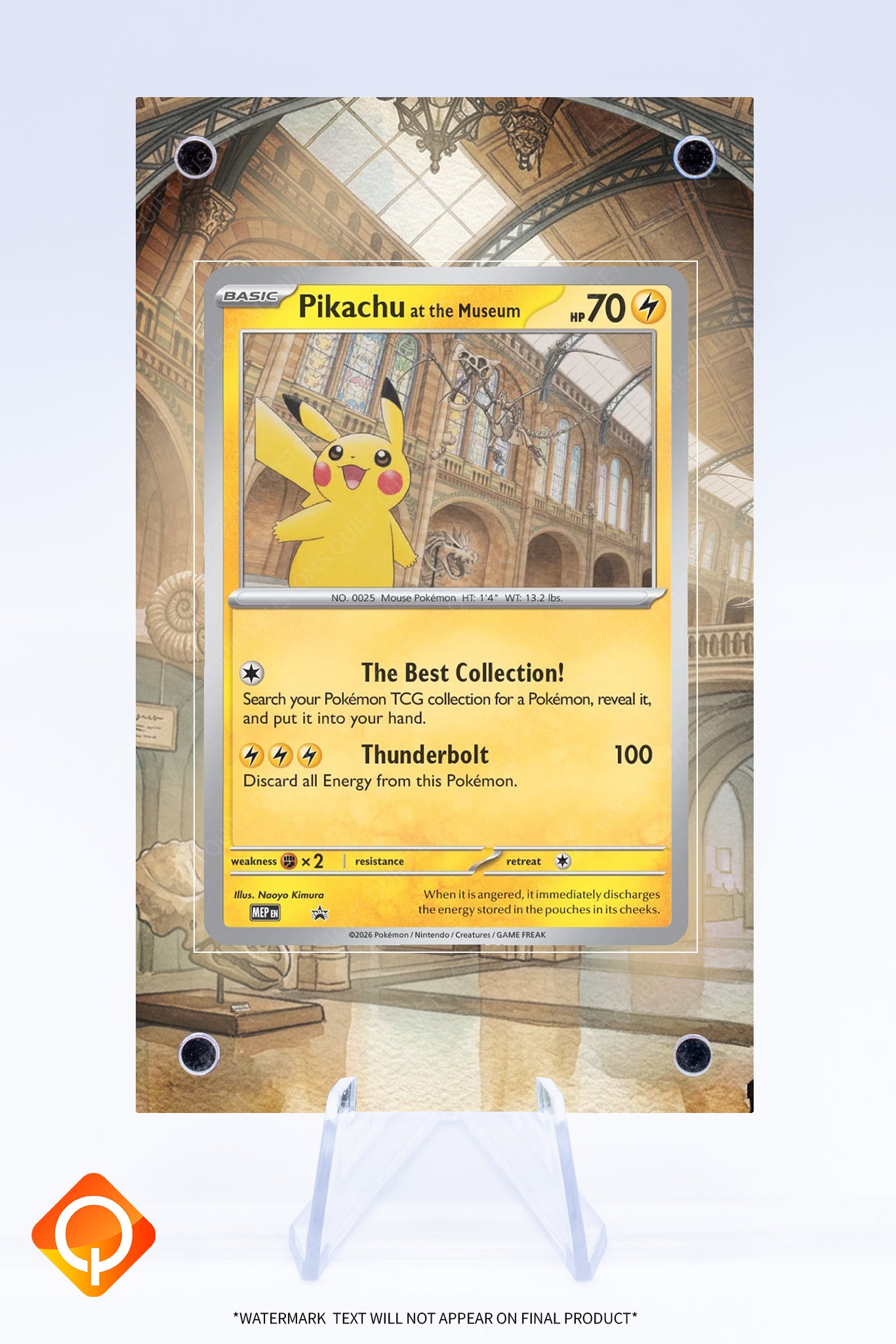 Pikachu at the Museum Promo Case | Art Guard (Ungraded)