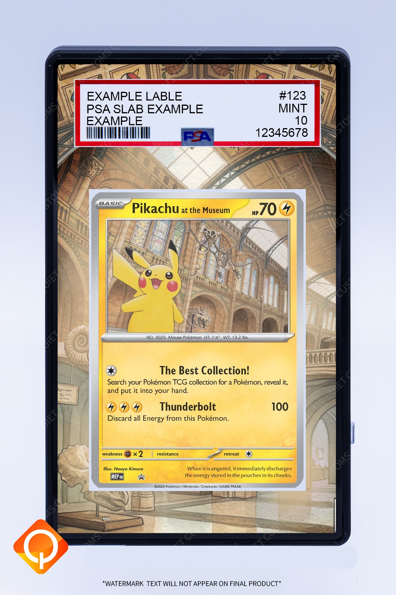 Pikachu at the Museum Promo (Graded) Case