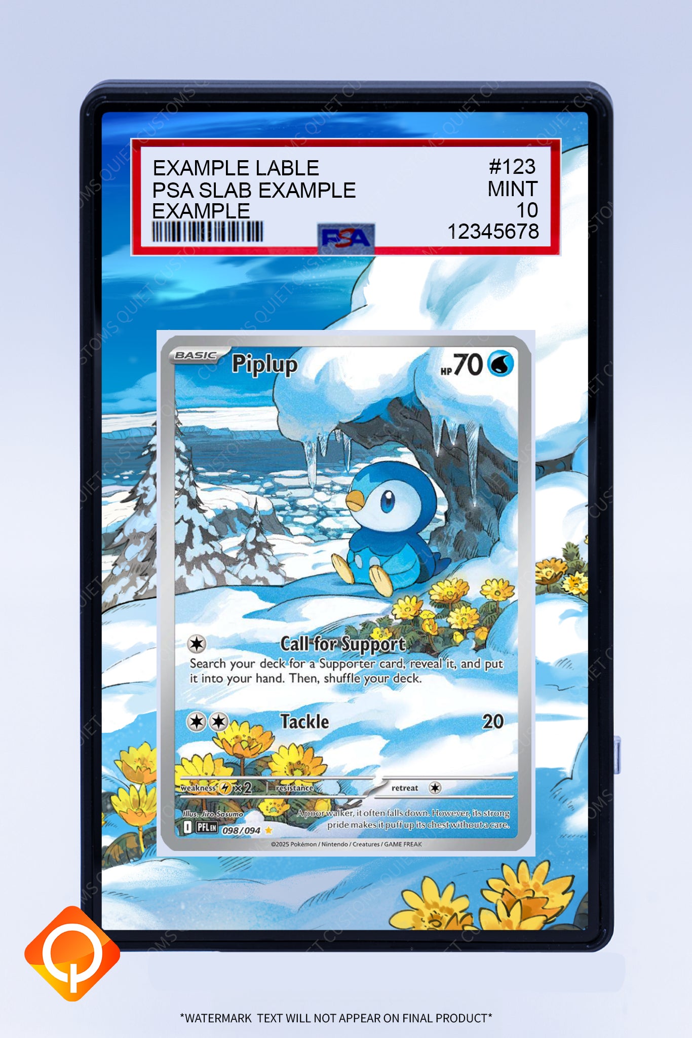Piplup 098 094 (Graded) Case