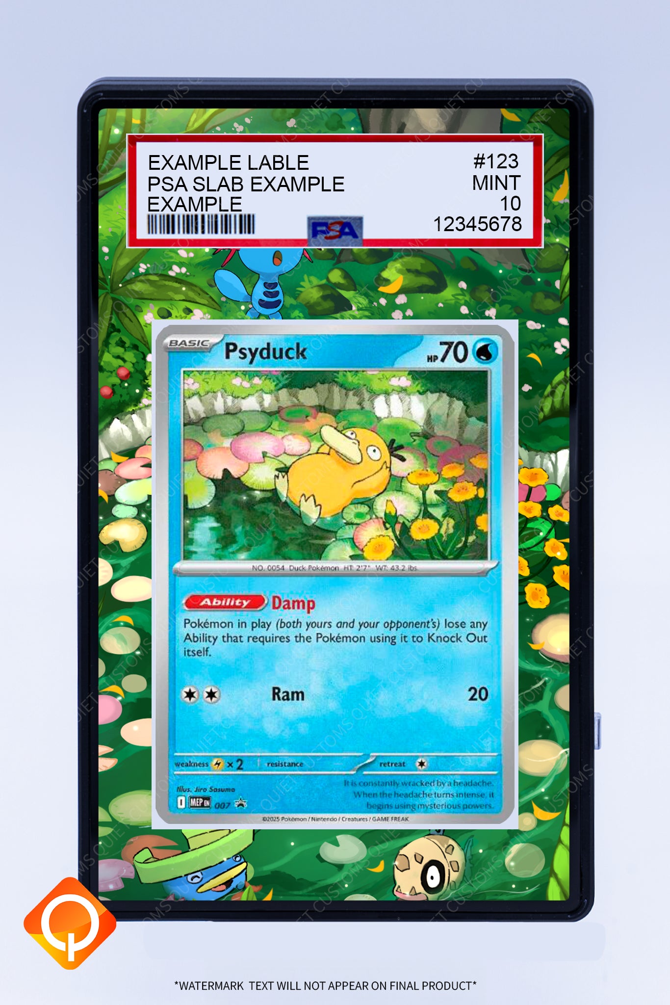 Psyduck 007 Promo (Graded) Case
