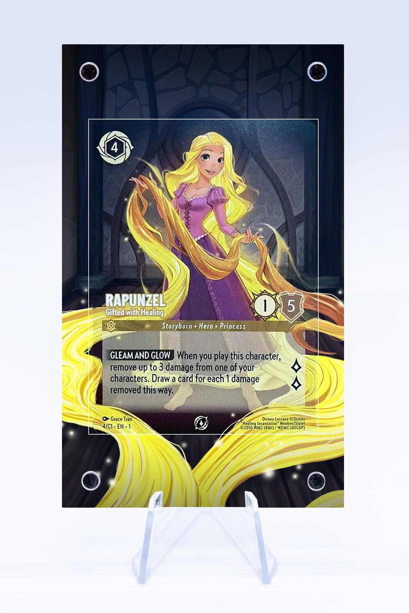 Rapunzel Gifted with Healing 4 C1 Promo Case | Lorcana | Art Guard (Ungraded) Rapunzel Gifted with Healing 4 C1 Promo Case | Lorcana | Art Guard (Ungraded)