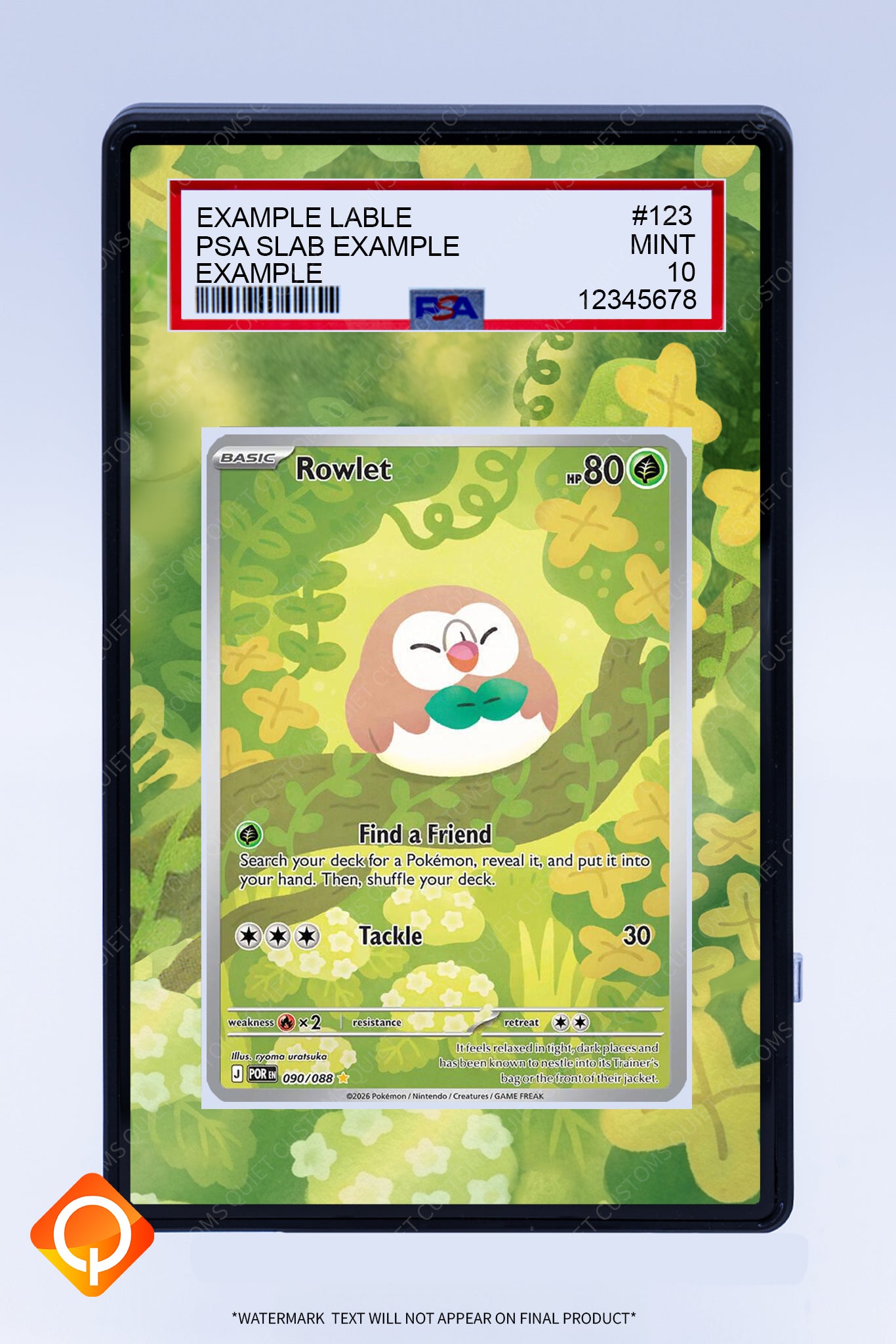 Rowlet 090 088 (Graded) Case
