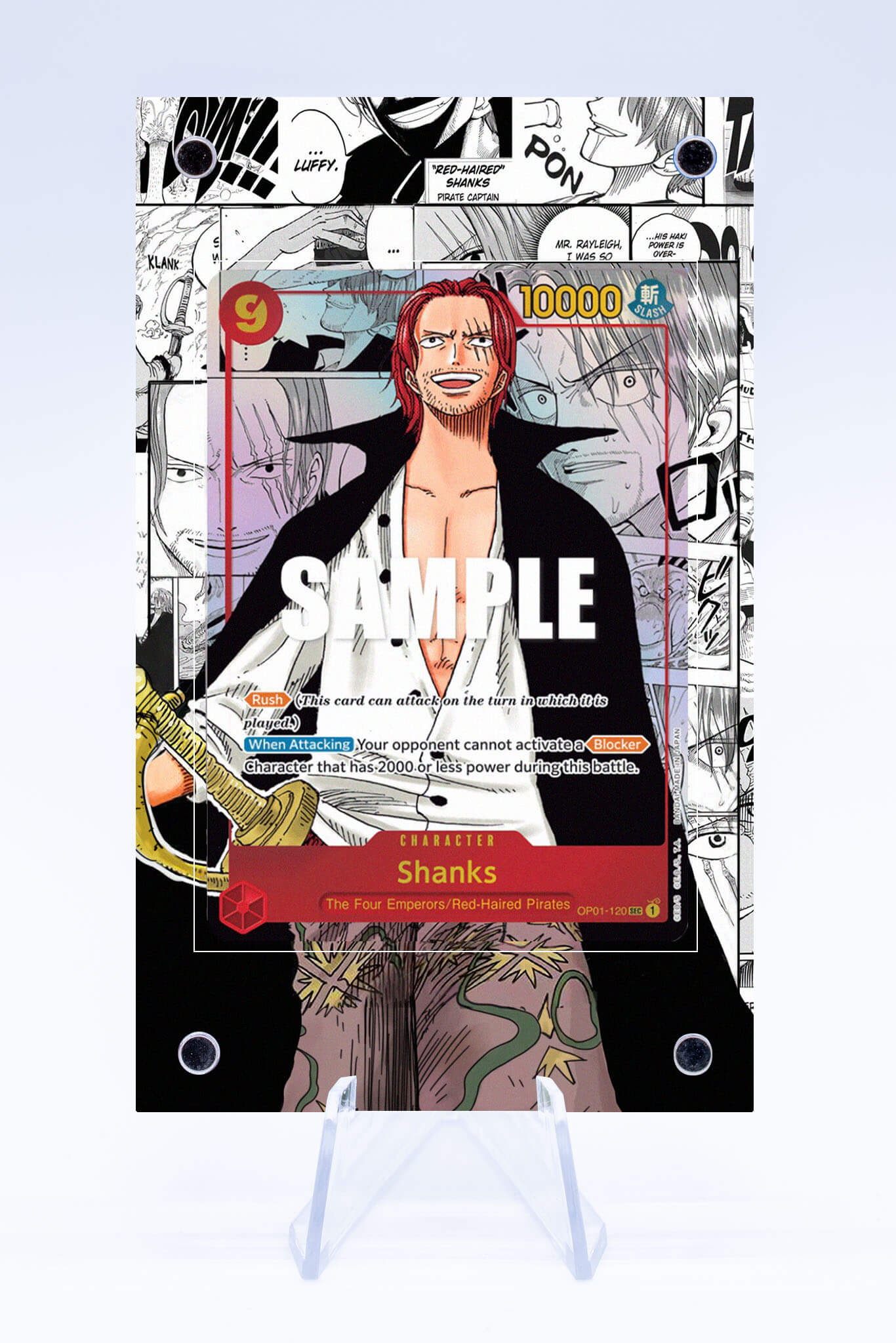 Shanks OP01-120 Manga Case | Art Guard (Ungraded) Shanks OP01-120 Manga Case | Art Guard (Ungraded)