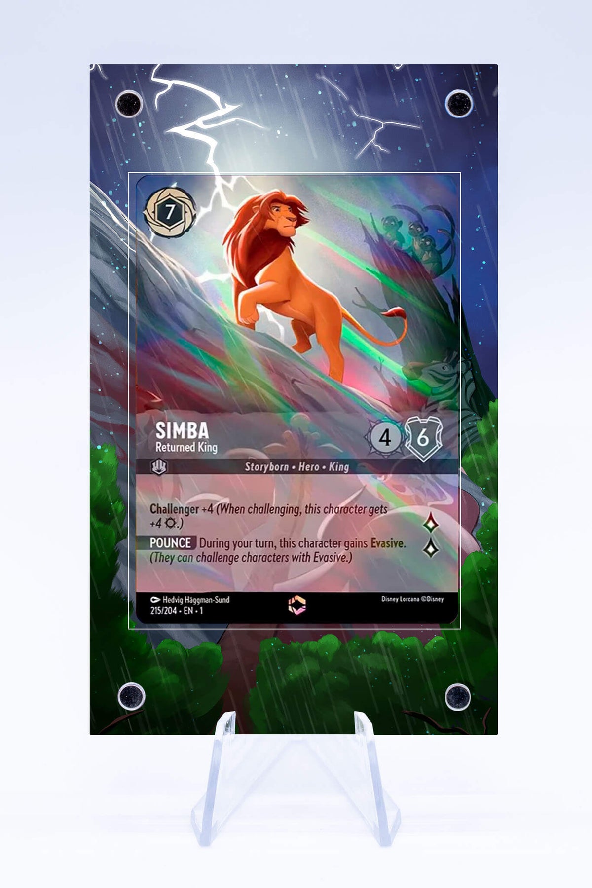 lorcana simba card 215 204 Case | First Chapter version:Limit Break Discard T-shirt Inspired by Standard-Sized Sleeves you may reveal the