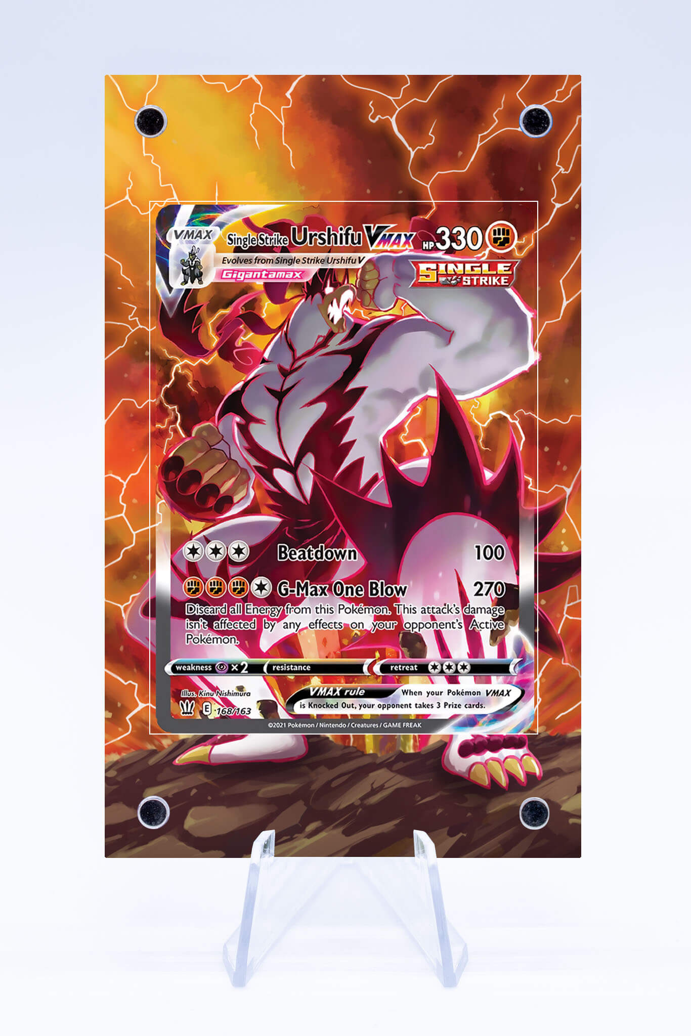 pokemon card value single strike urshifu vmax Single Strike Urshifu VMAX 168 163 Case | Battle Styles