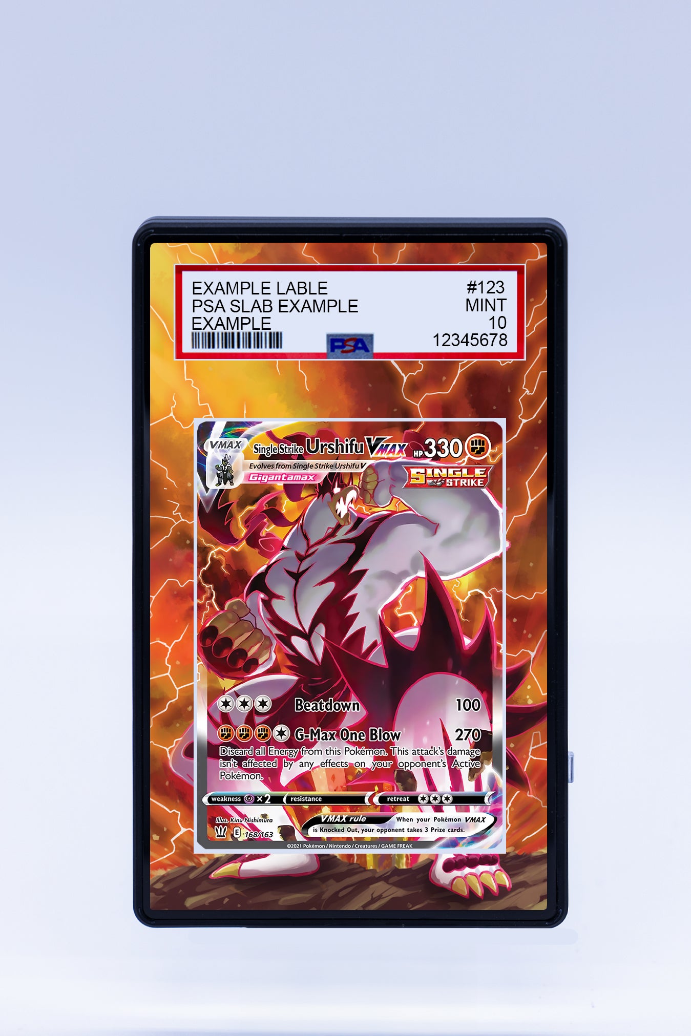 Single Strike Urshifu VMAX 168 163 (Graded) Case Single Strike Urshifu VMAX 168 163 (Graded) Case