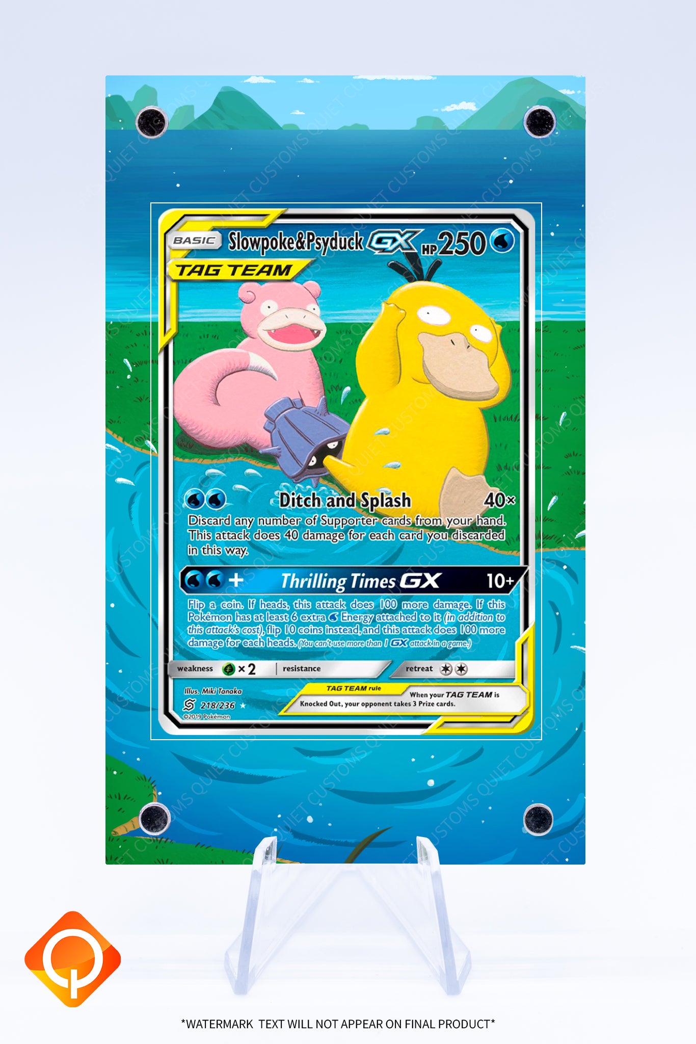 Slowpoke and Psyduck GX 219 236 Case | Art Guard (Ungraded)