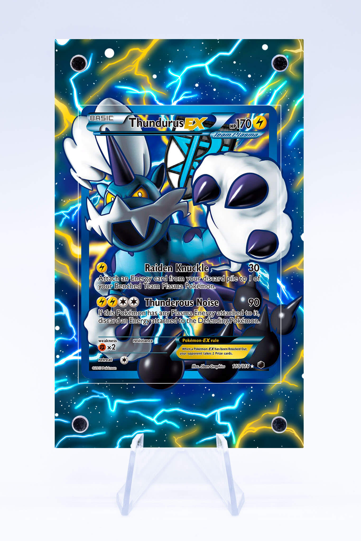 Thundurus EX 110 116 Case | Plasma Freeze | Art Guard (Ungraded)