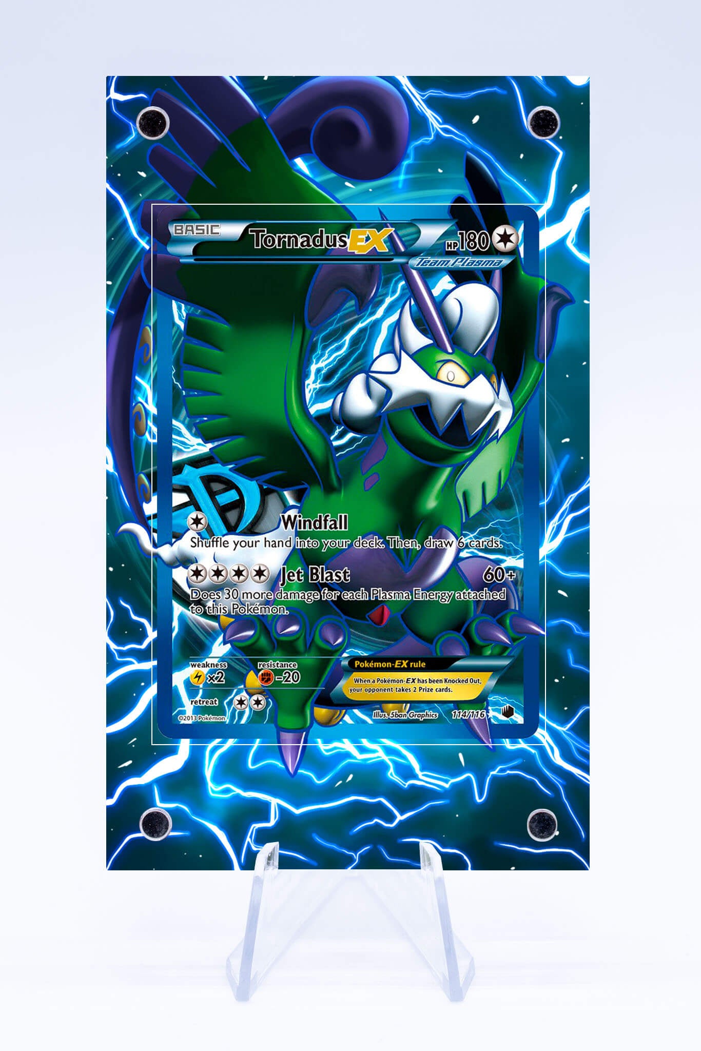 Tornadus EX 114 116 Case | Plasma Freeze | Art Guard (Ungraded)