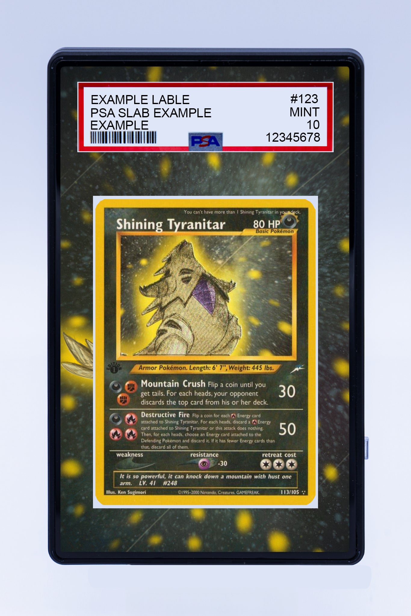 Tyranitar 113 105 (Graded) Case