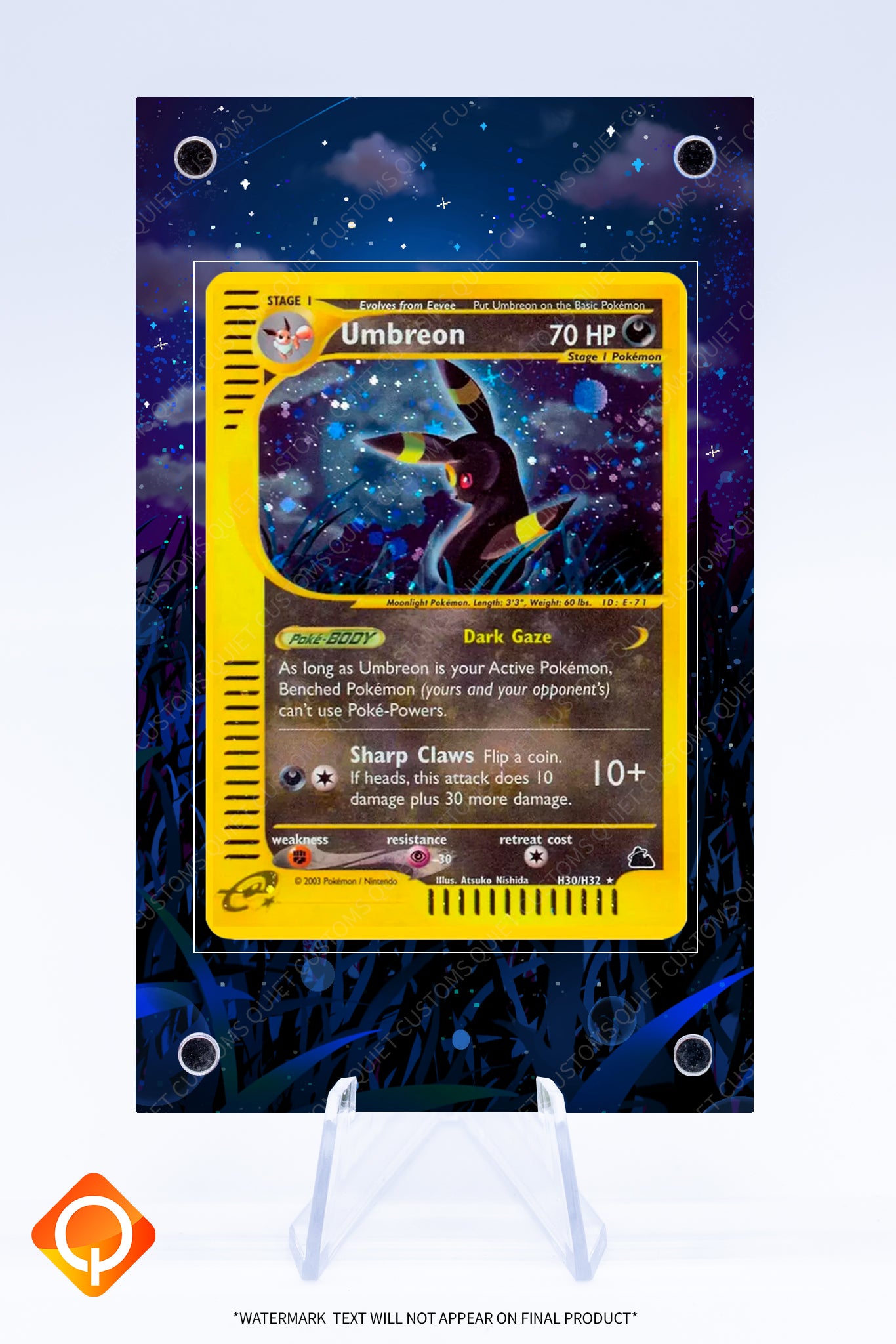 Umbreon H30 H32 Case | Art Guard (Ungraded) Umbreon H30 H32 Case | Art Guard (Ungraded)