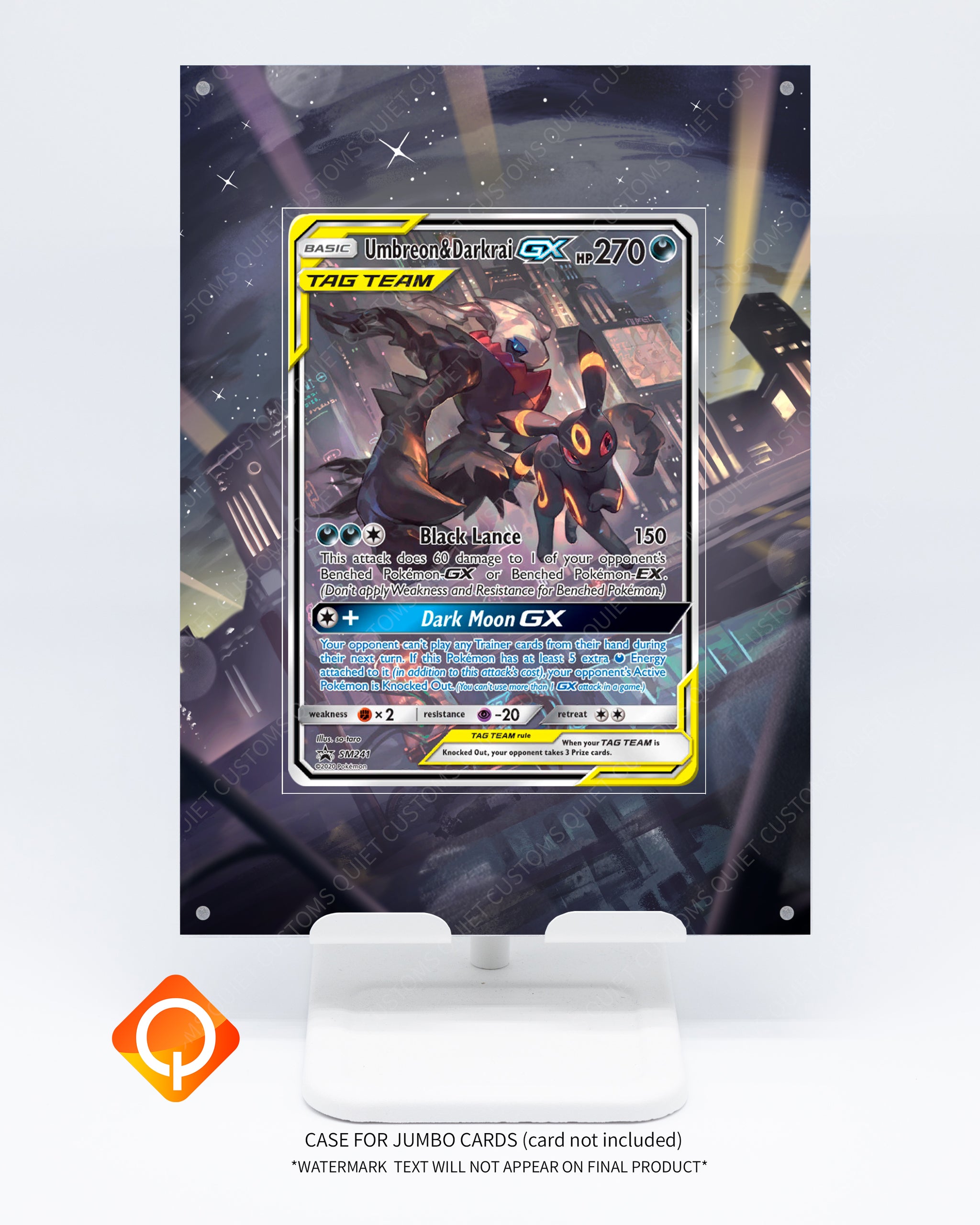 Umbreon and Darkrai GX SM241 JUMBO Case | Art Guard (Ungraded) Umbreon and Darkrai GX SM241 JUMBO Case | Art Guard (Ungraded)
