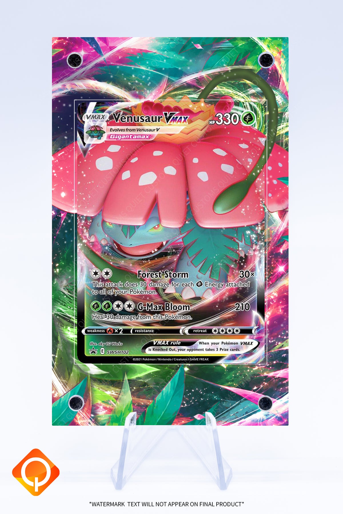Venusaur VMAX SWSH102 Case | Art Guard (Ungraded)