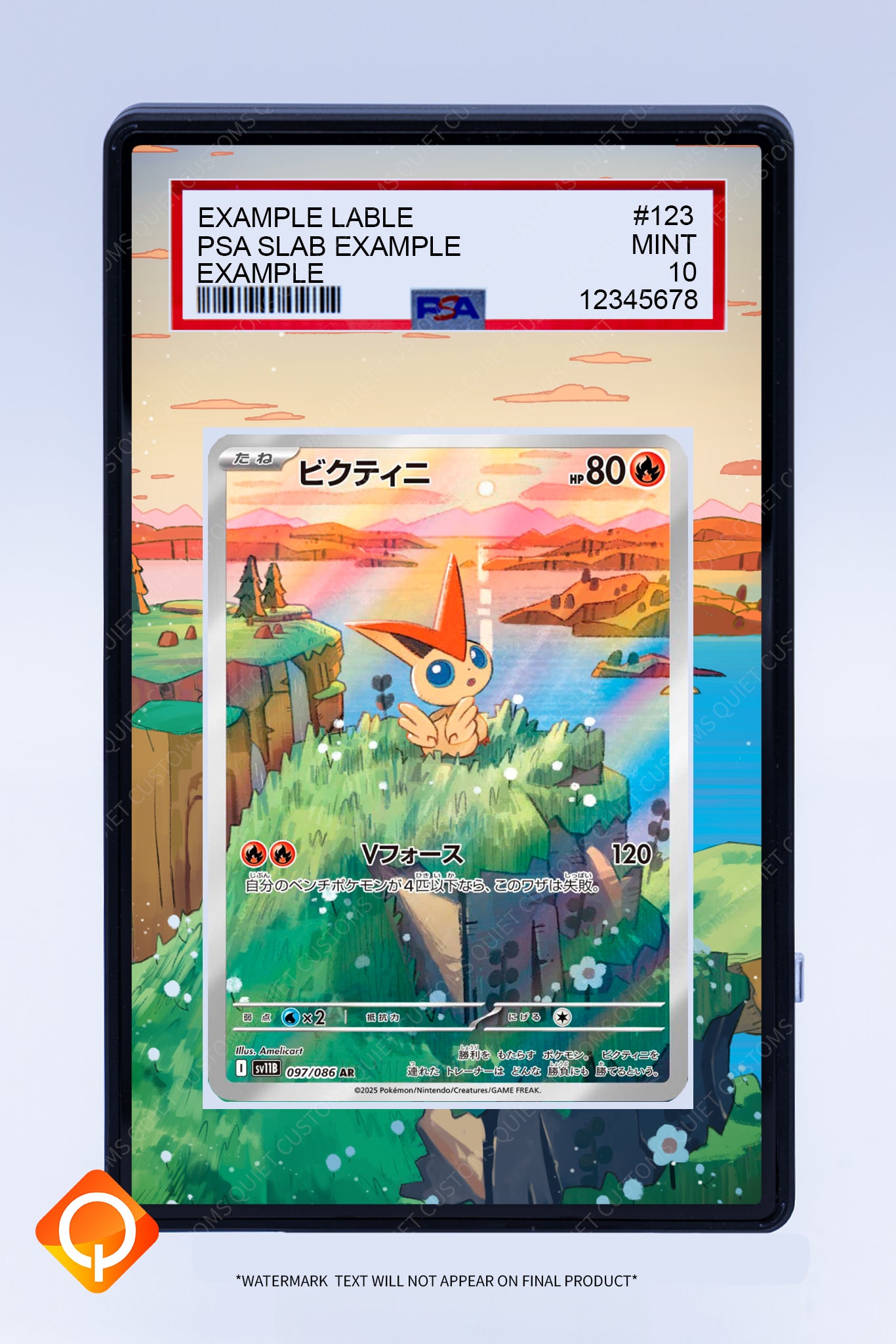 Victini 208 Promo (Graded) Case
