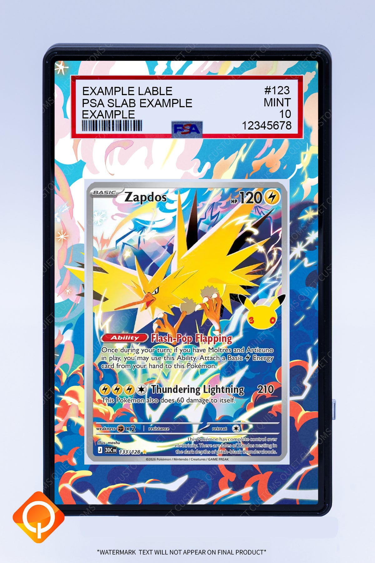 Zapdos 133 128 (Graded) Case