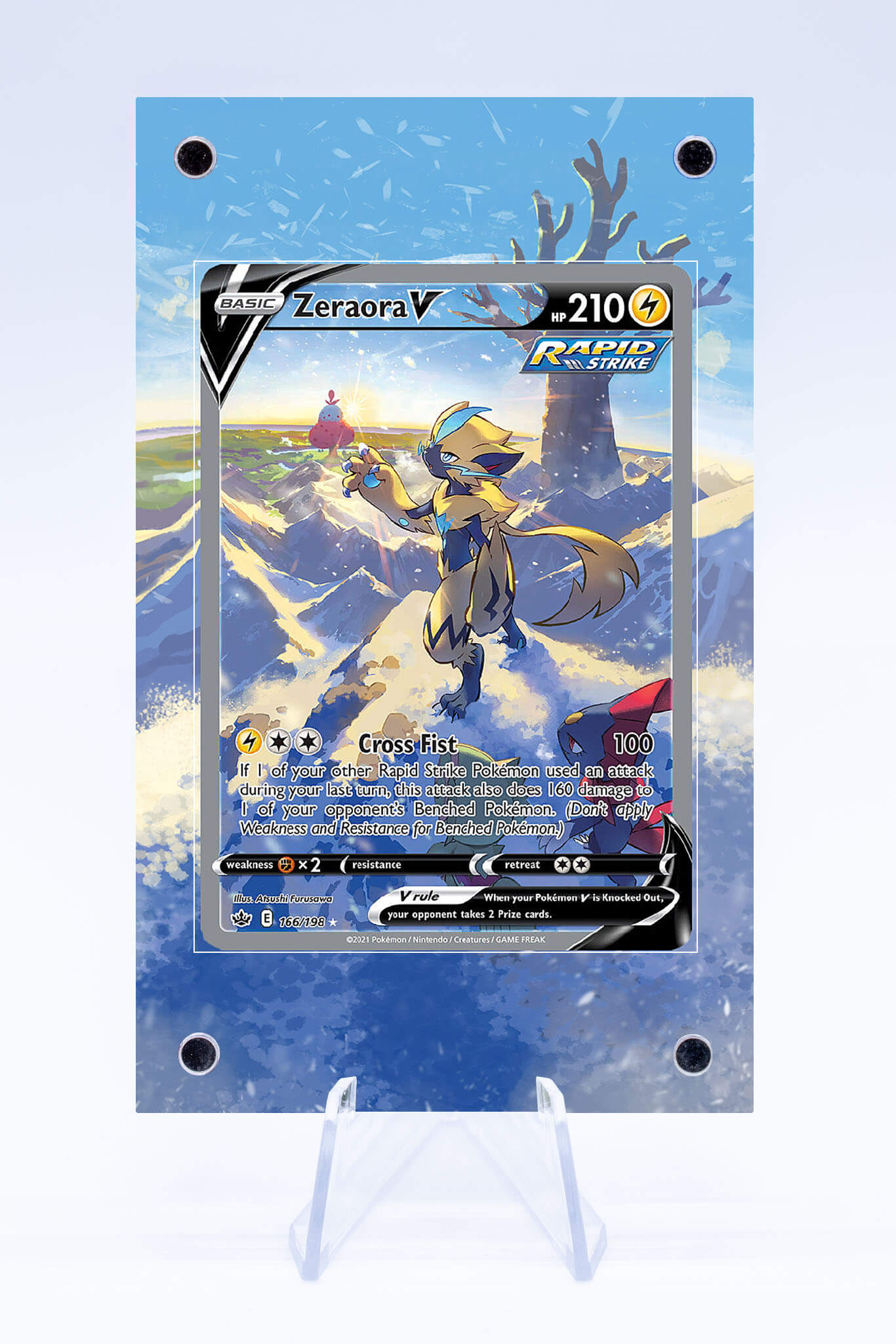 Zeraora V 166 198 Case | Chilling Reign | Art Guard (Ungraded) Zeraora V 166 198 Case | Chilling Reign | Art Guard (Ungraded)