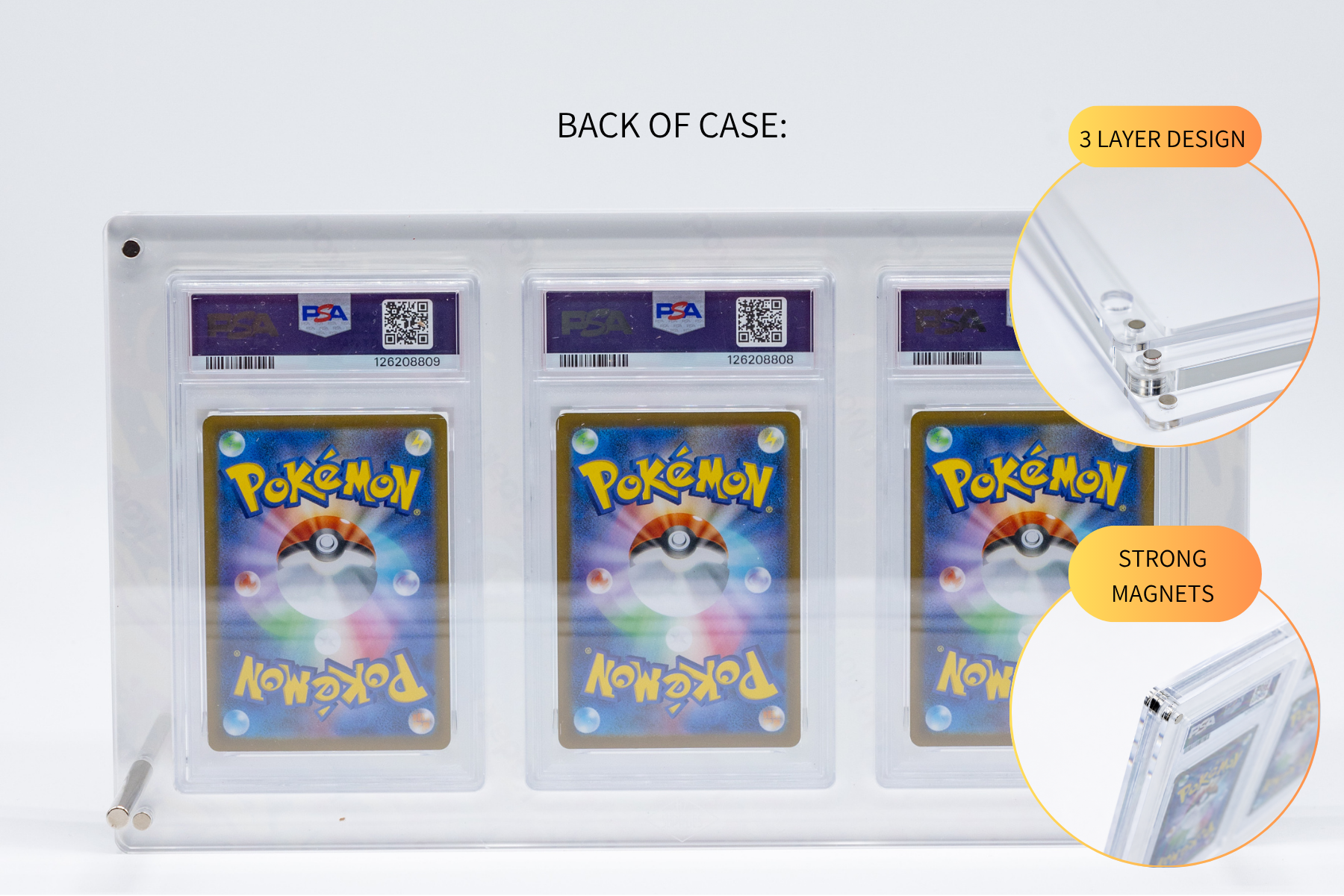 Bulbasaur Charmander Squirtle First Partner | TRIPLE Graded Case