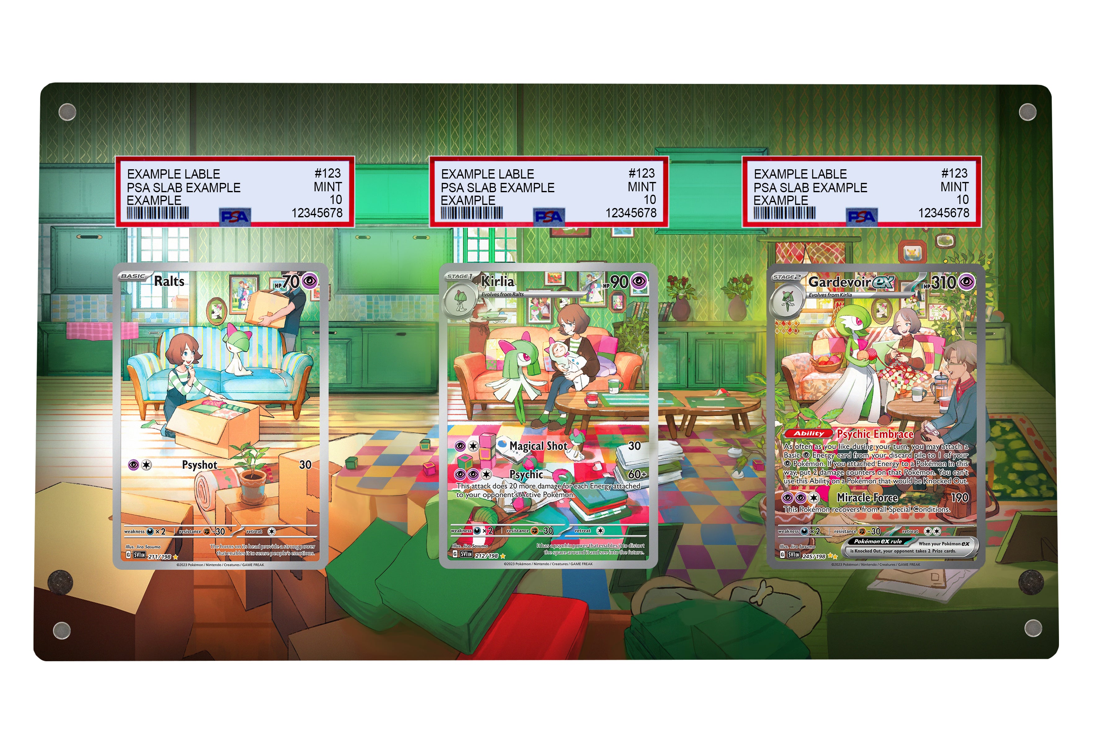 Ralts Kirlia Gardevoir | TRIPLE Graded Case