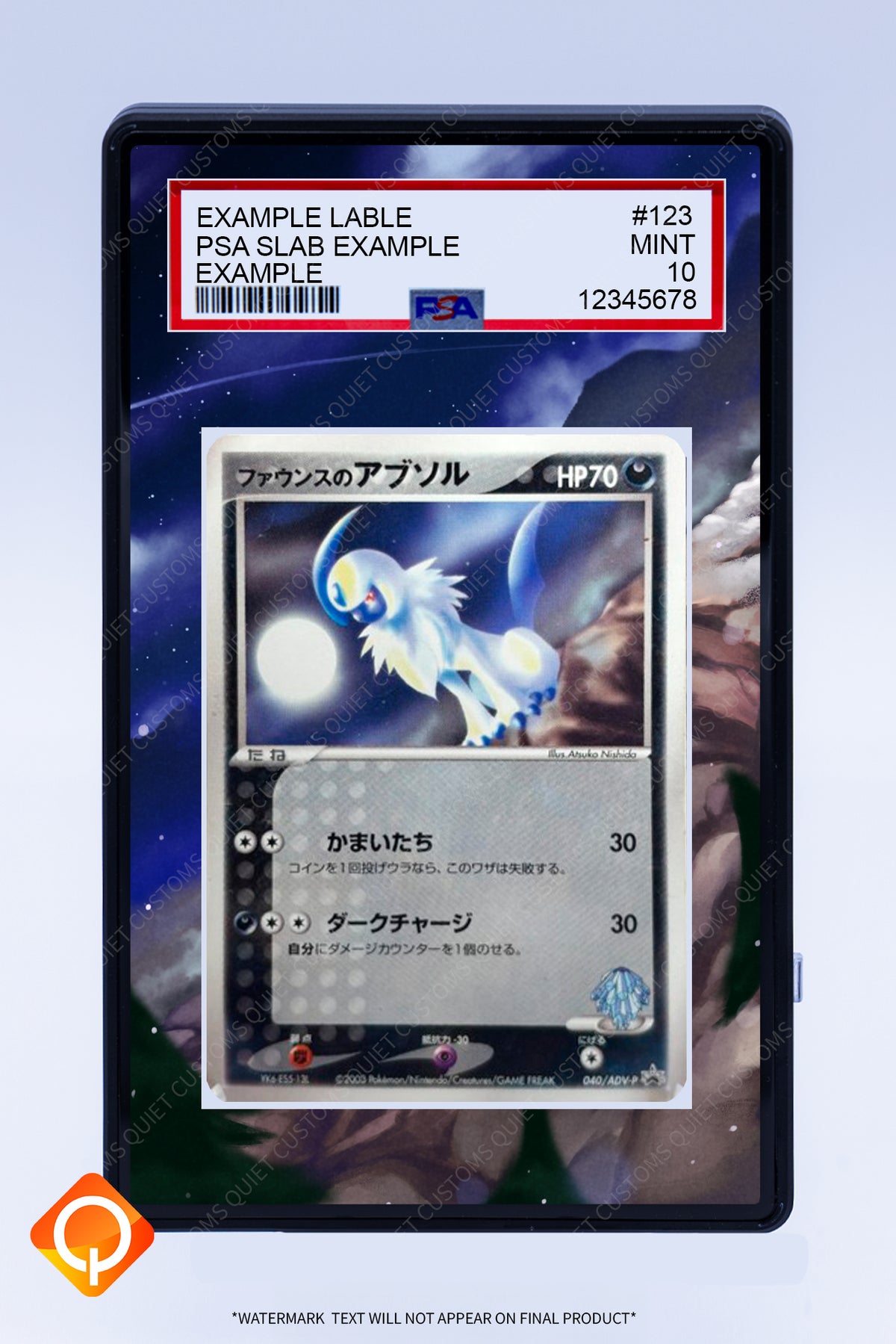Absol 040 ADV-P (Graded) Case