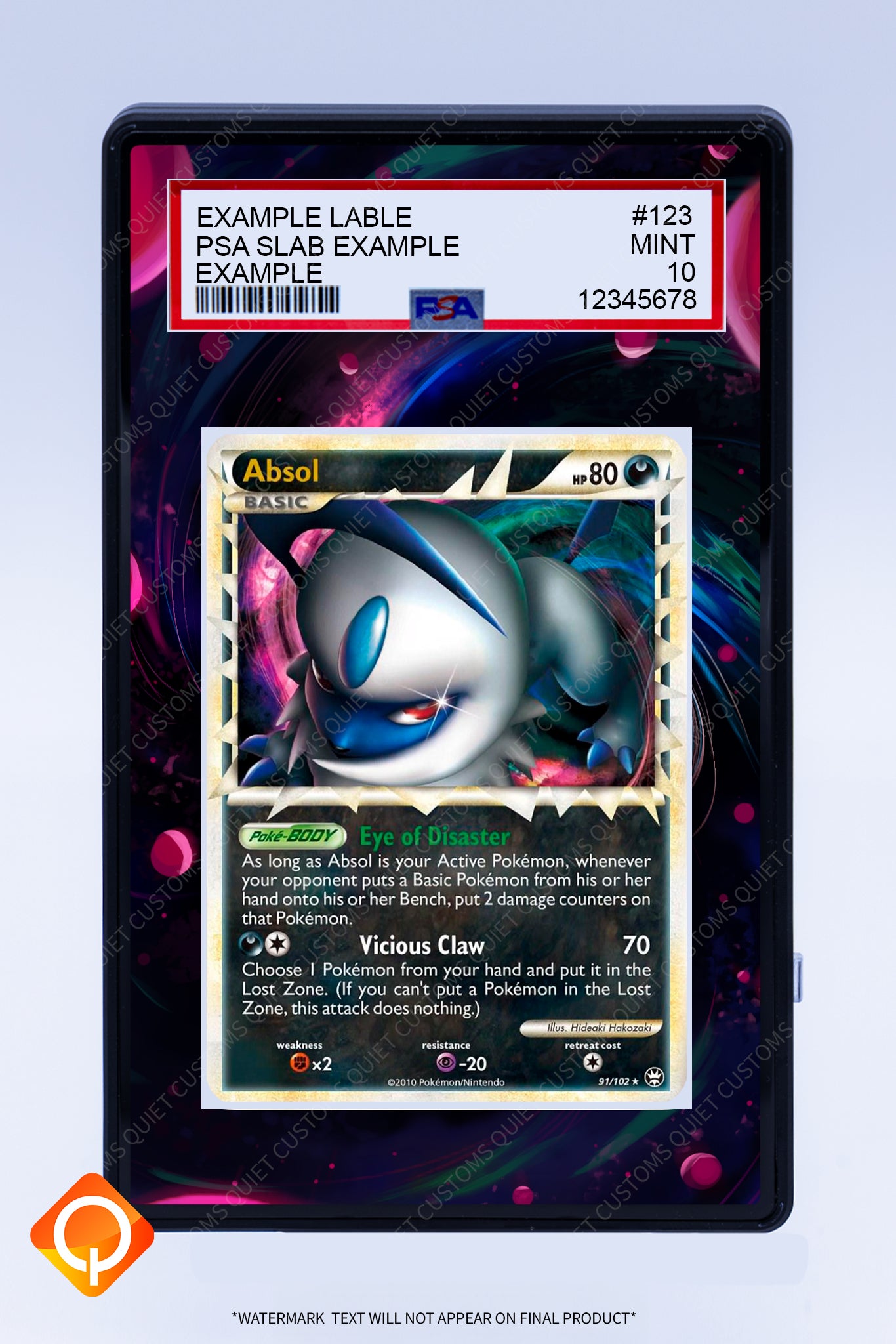 Absol 91 102 (Graded) Case