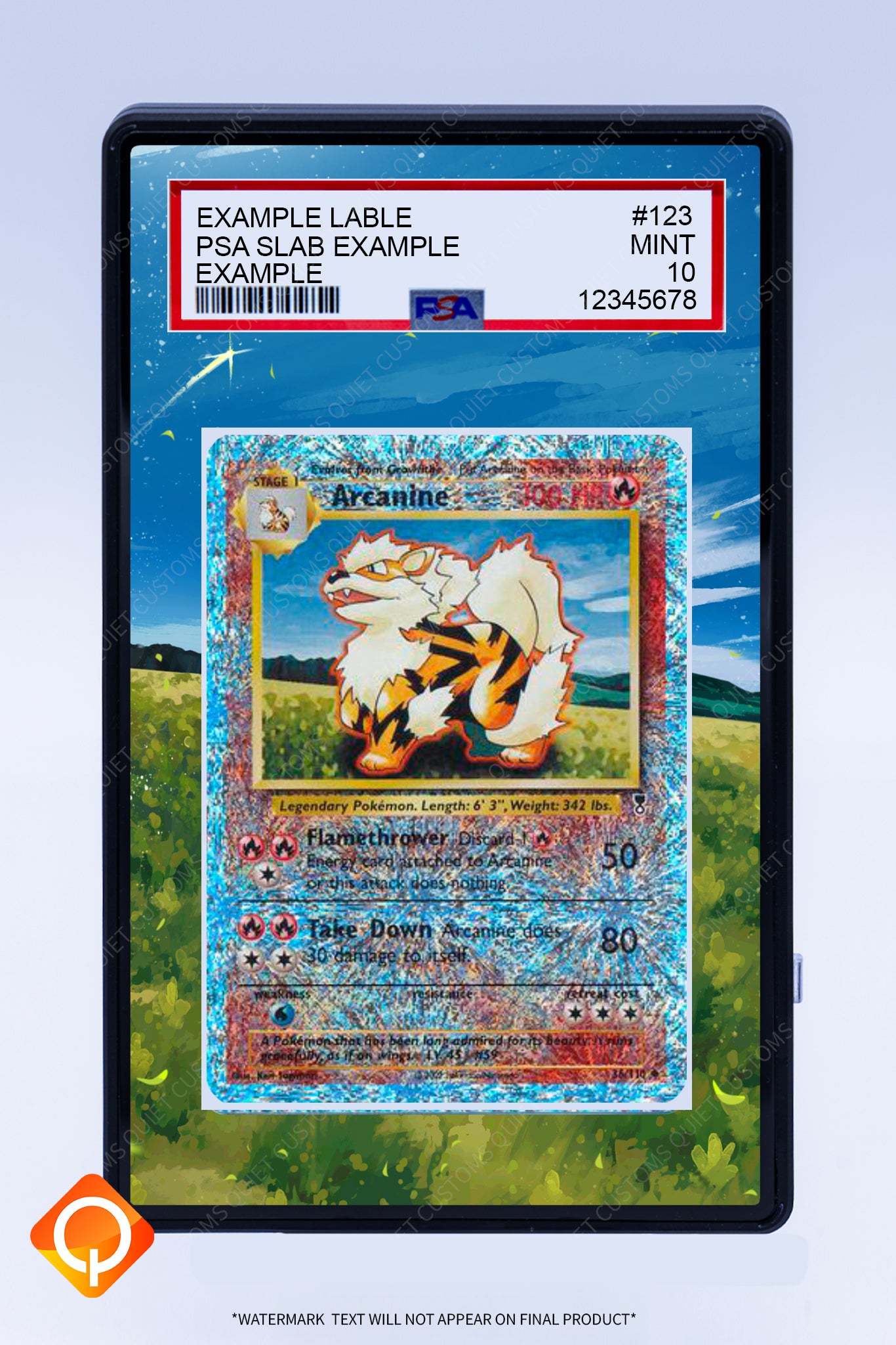 Arcanine 36 110 (Graded) Case