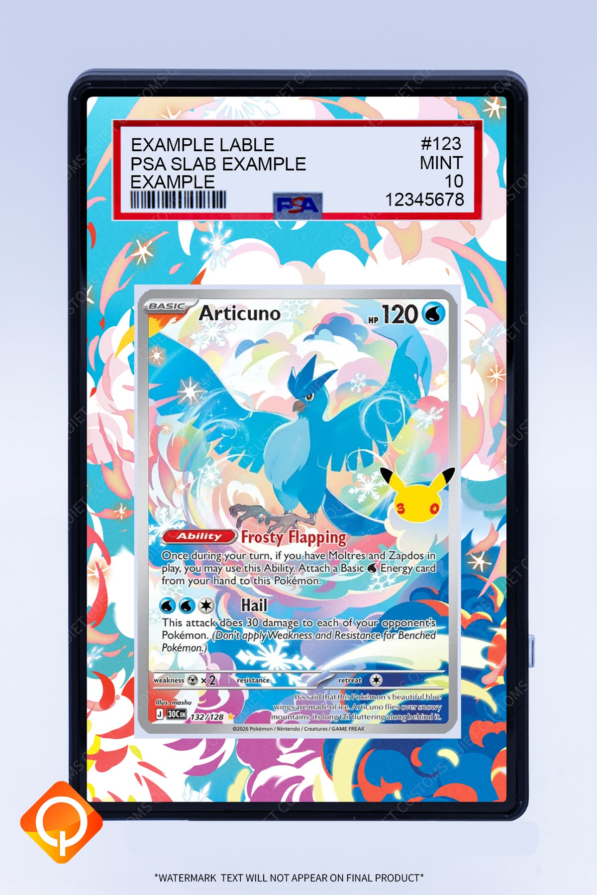 Articuno 132 128 (Graded) Case