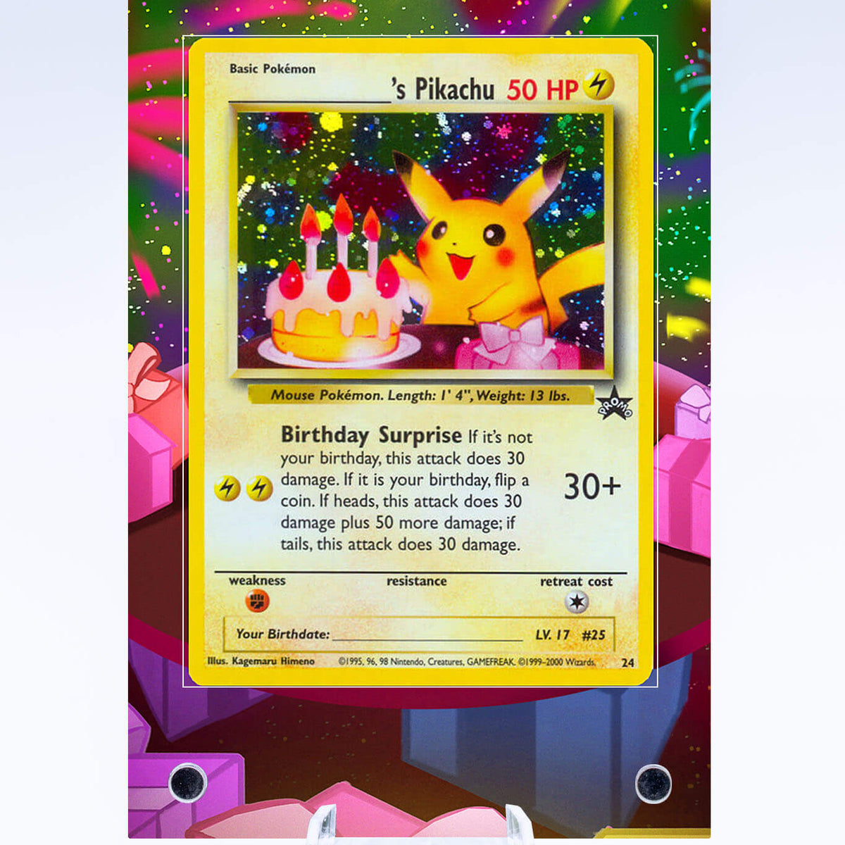 Personalized Pikachu Birthday Card  Pokemon-Themed Greeting Card  Custom  Name & Age  UK Made