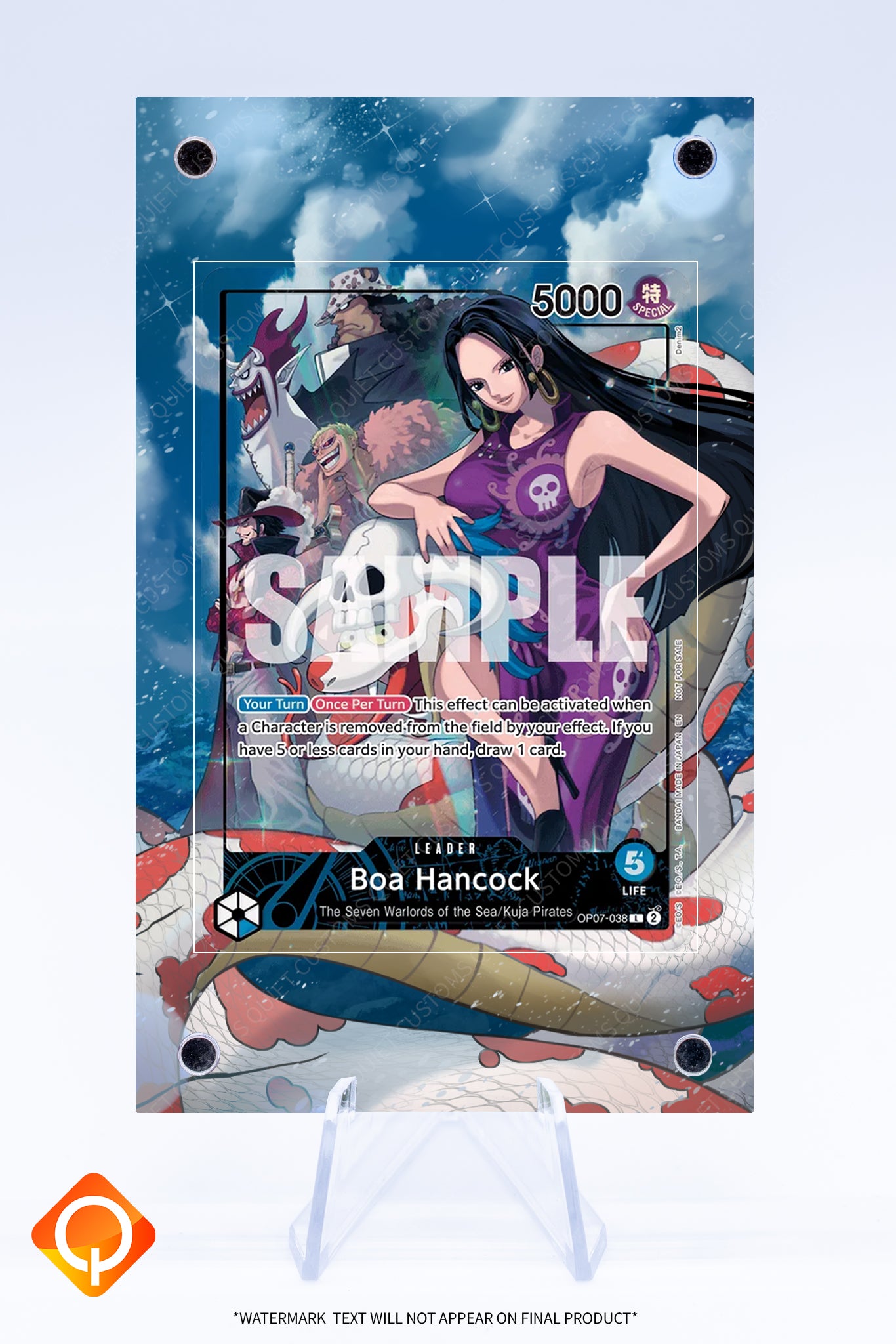 Boa Hancock OP07-038 | ONE PIECE Card Game | Art Guard (Ungraded)