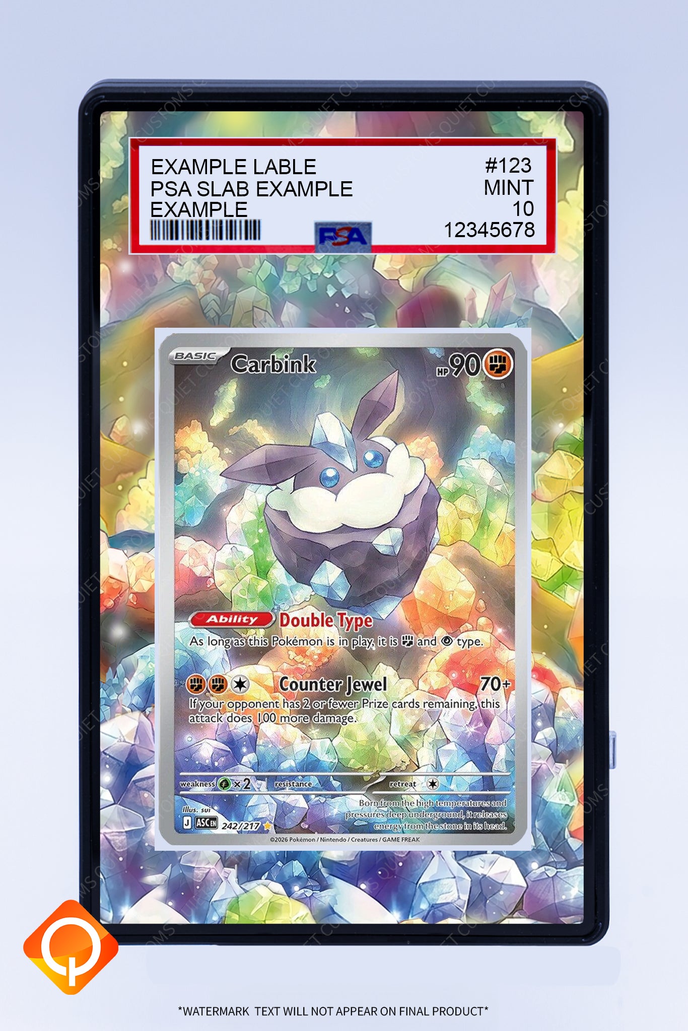 Carbink 242 217 (Graded) Case