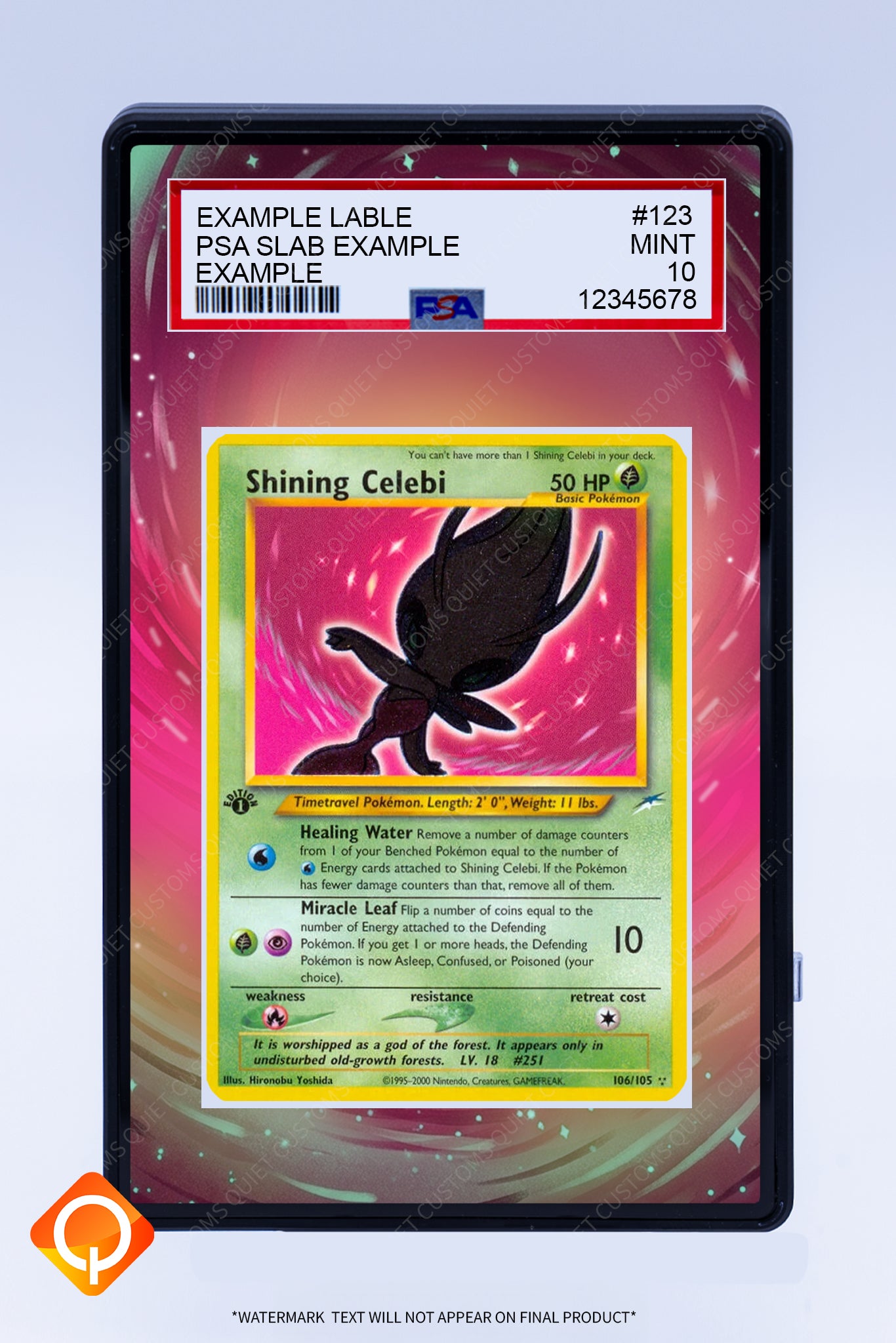 Celebi 106 105 (Graded) Case