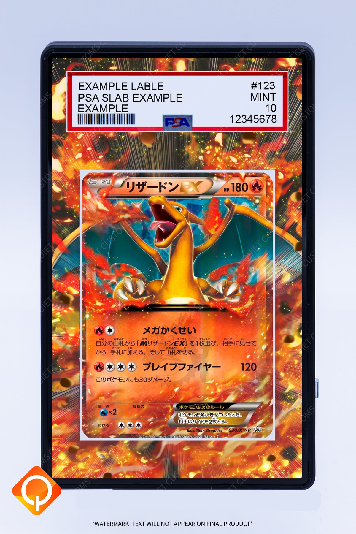 Charizard EX 030 XY-P (Graded) Case