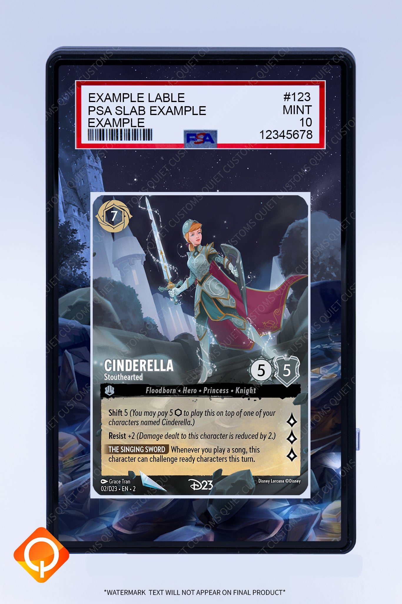 Cinderella Stouthearted 02 D23 (Graded) Case