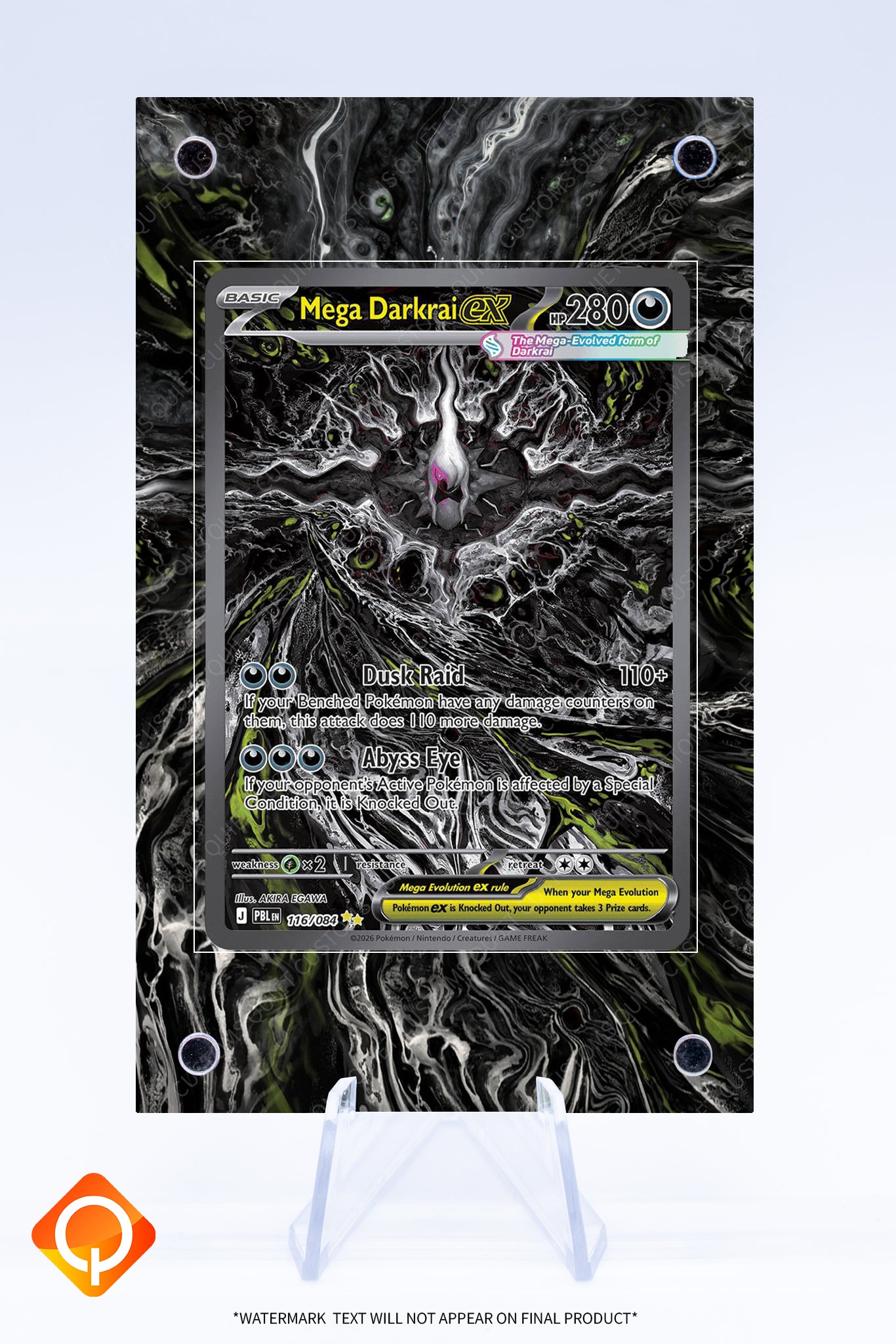 Darkrai (Mega) EX 116 084 Case | Art Guard (Ungraded)