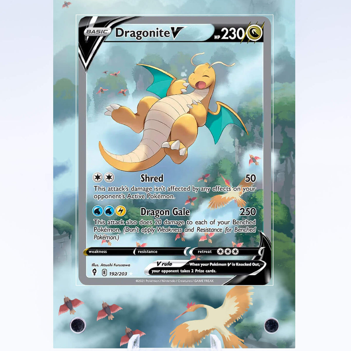 pokemon dragonite v card value Dragonite V 192 203 Case | Evolving Skies