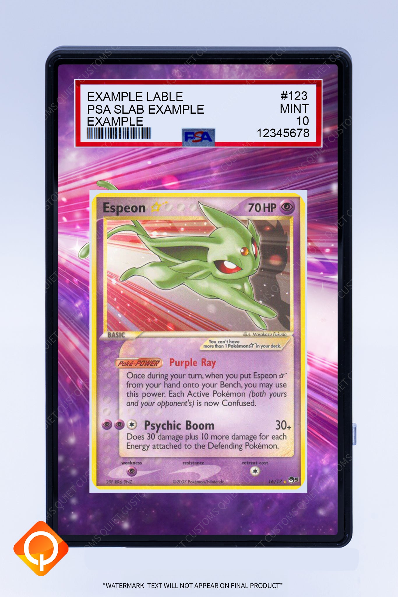 Espeon 16 17 (Graded) Case