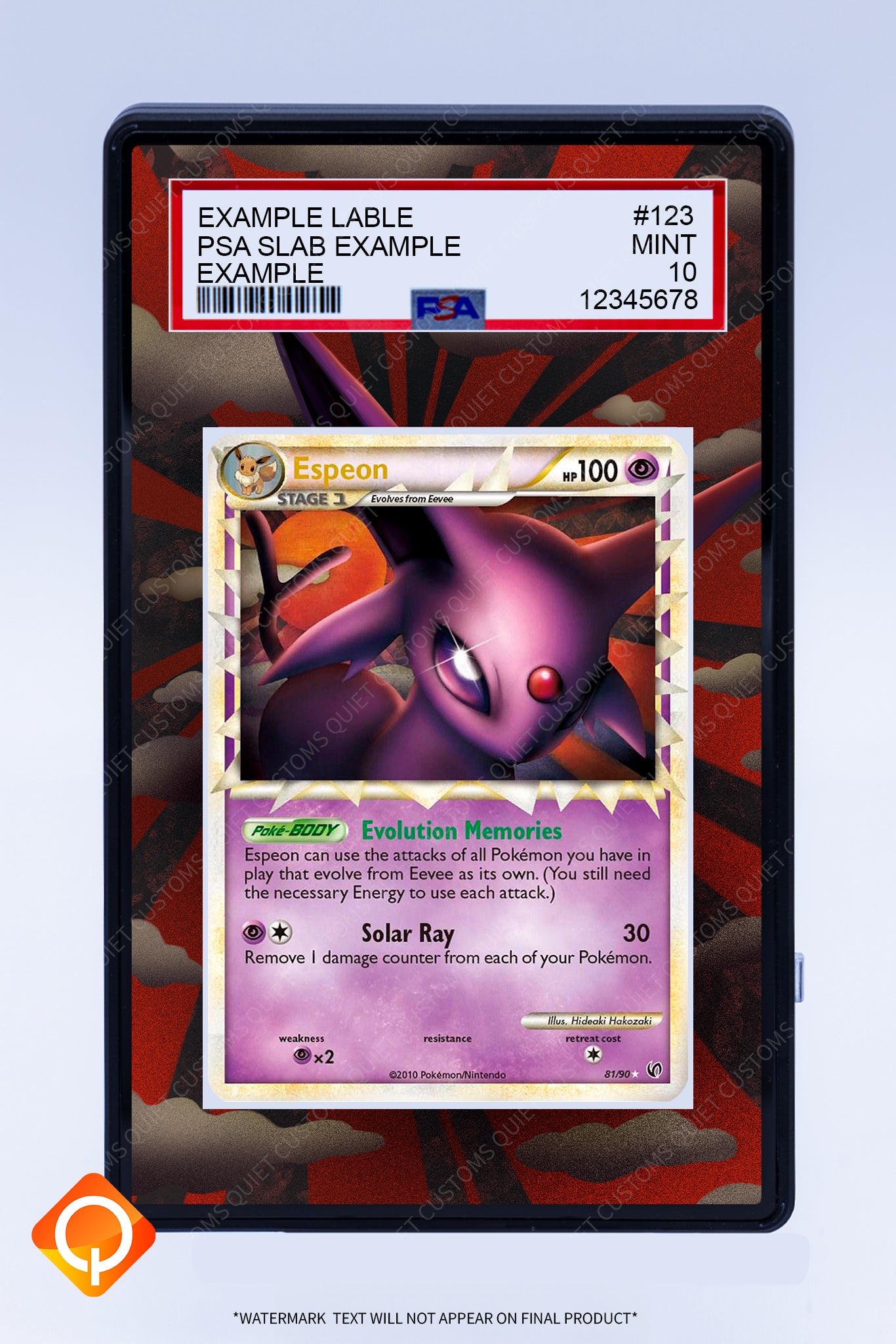 Espeon 81 90 (Graded) Case