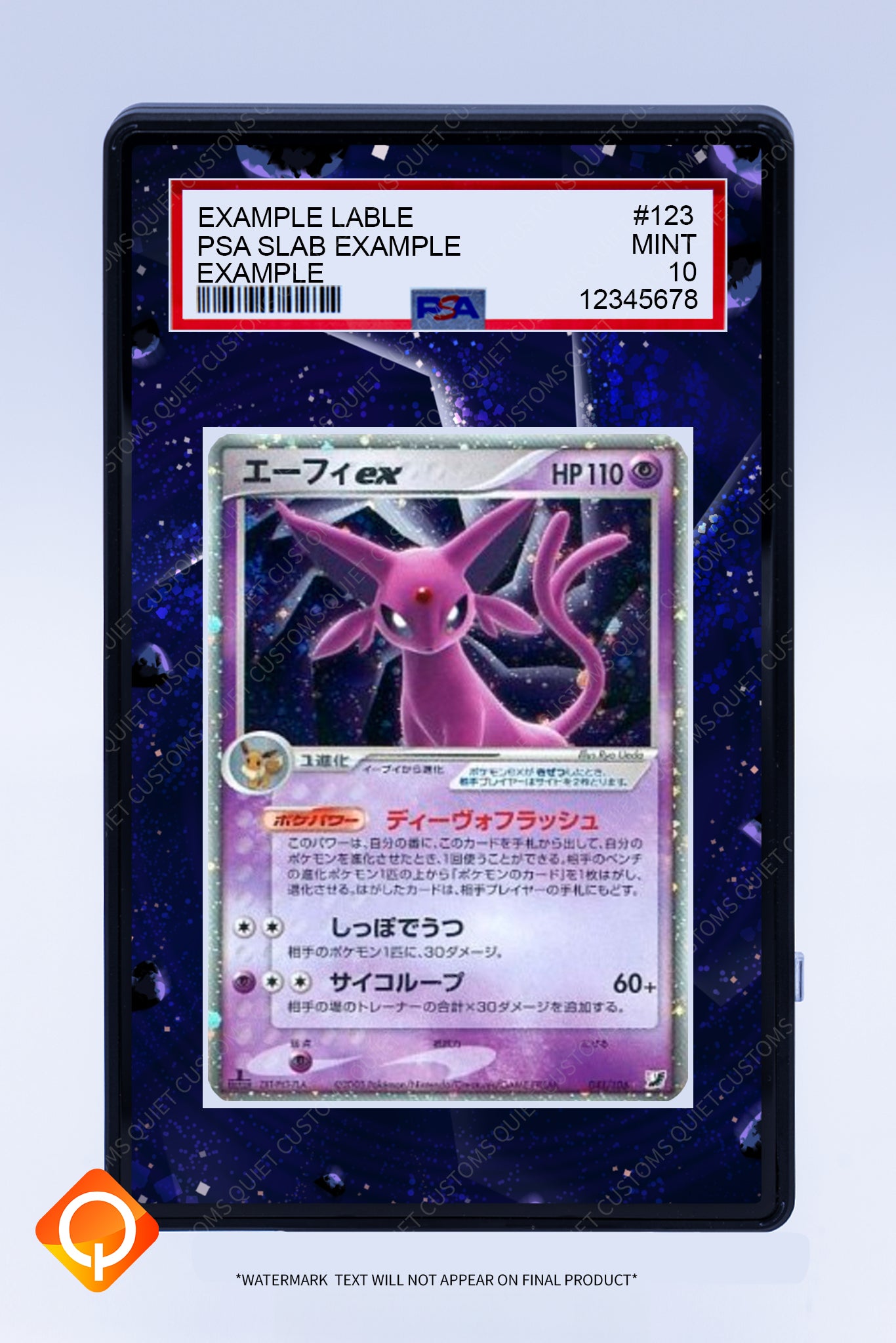 Espeon EX 102 155 (Graded) Case