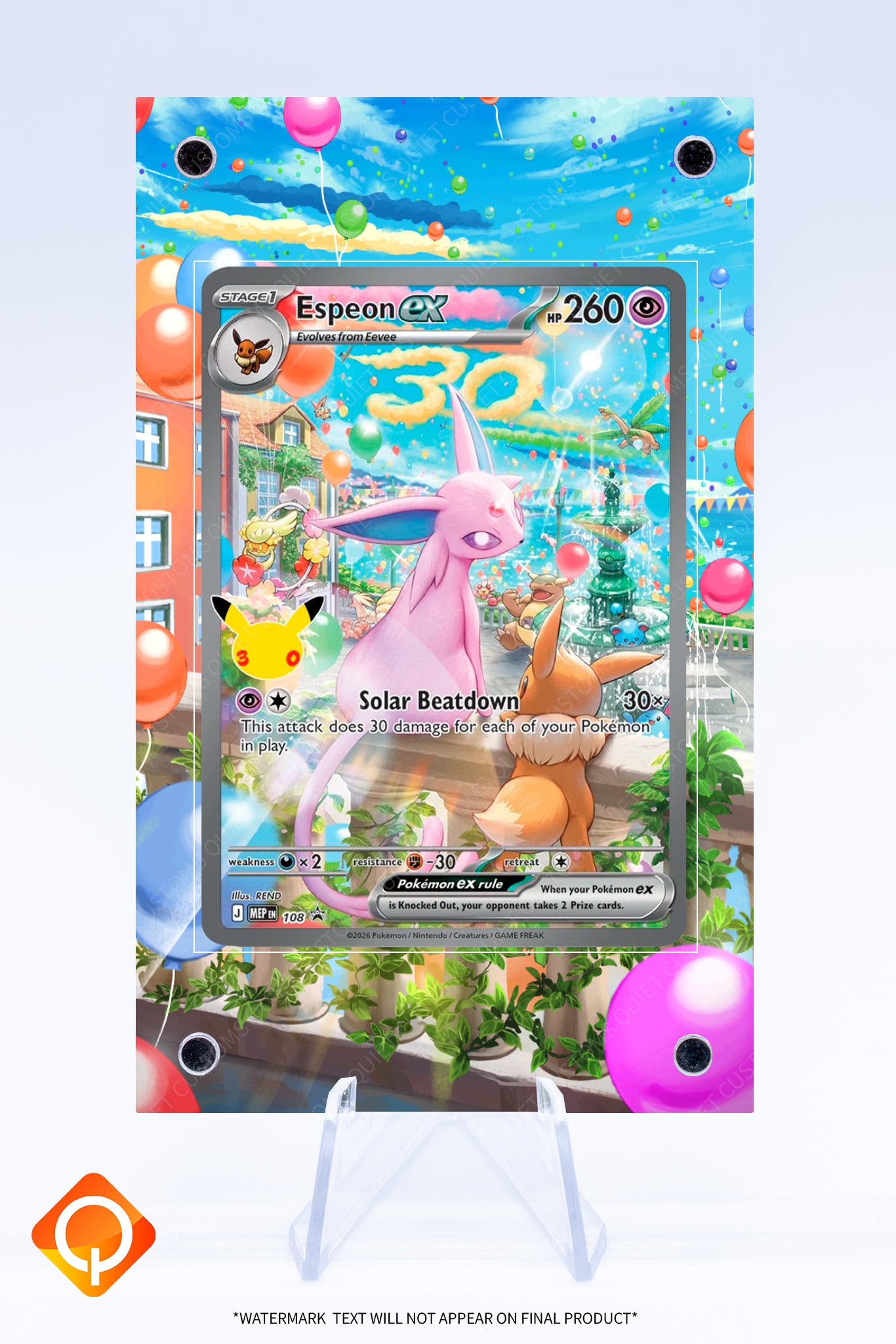 Espeon EX 108 Promo Case | Art Guard (Ungraded)