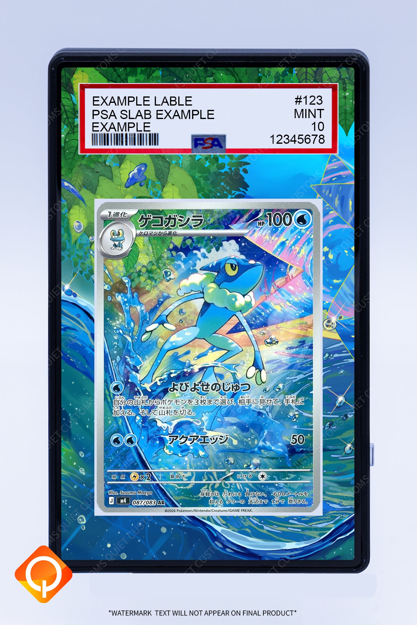 Frogadier AR (Graded) Case