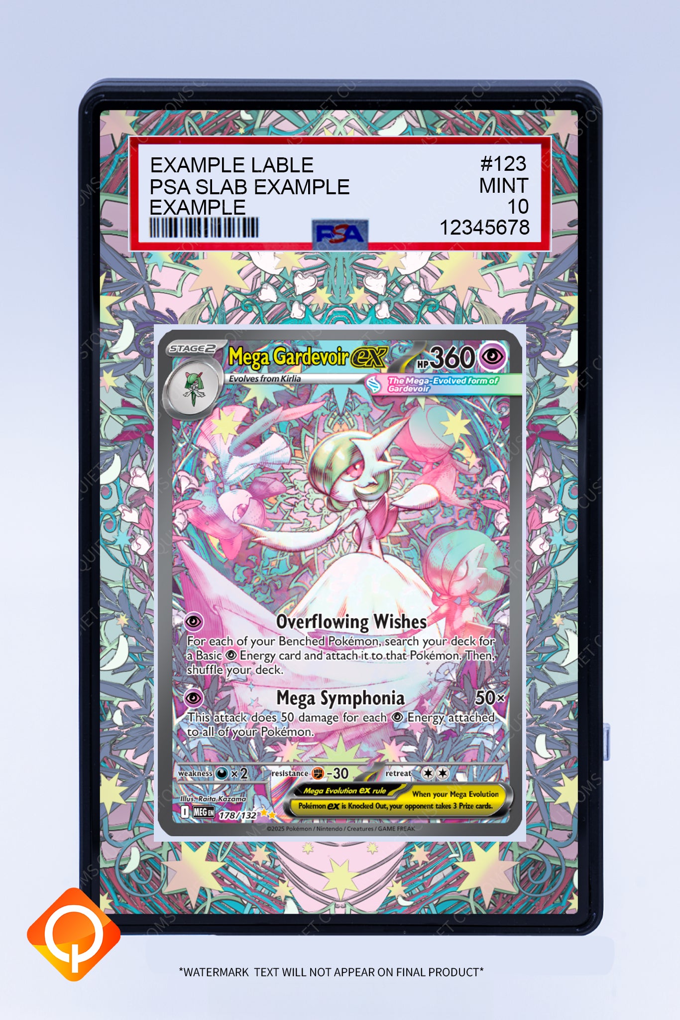 Gardevoir EX Mega 178 132 PSA (Graded) Case