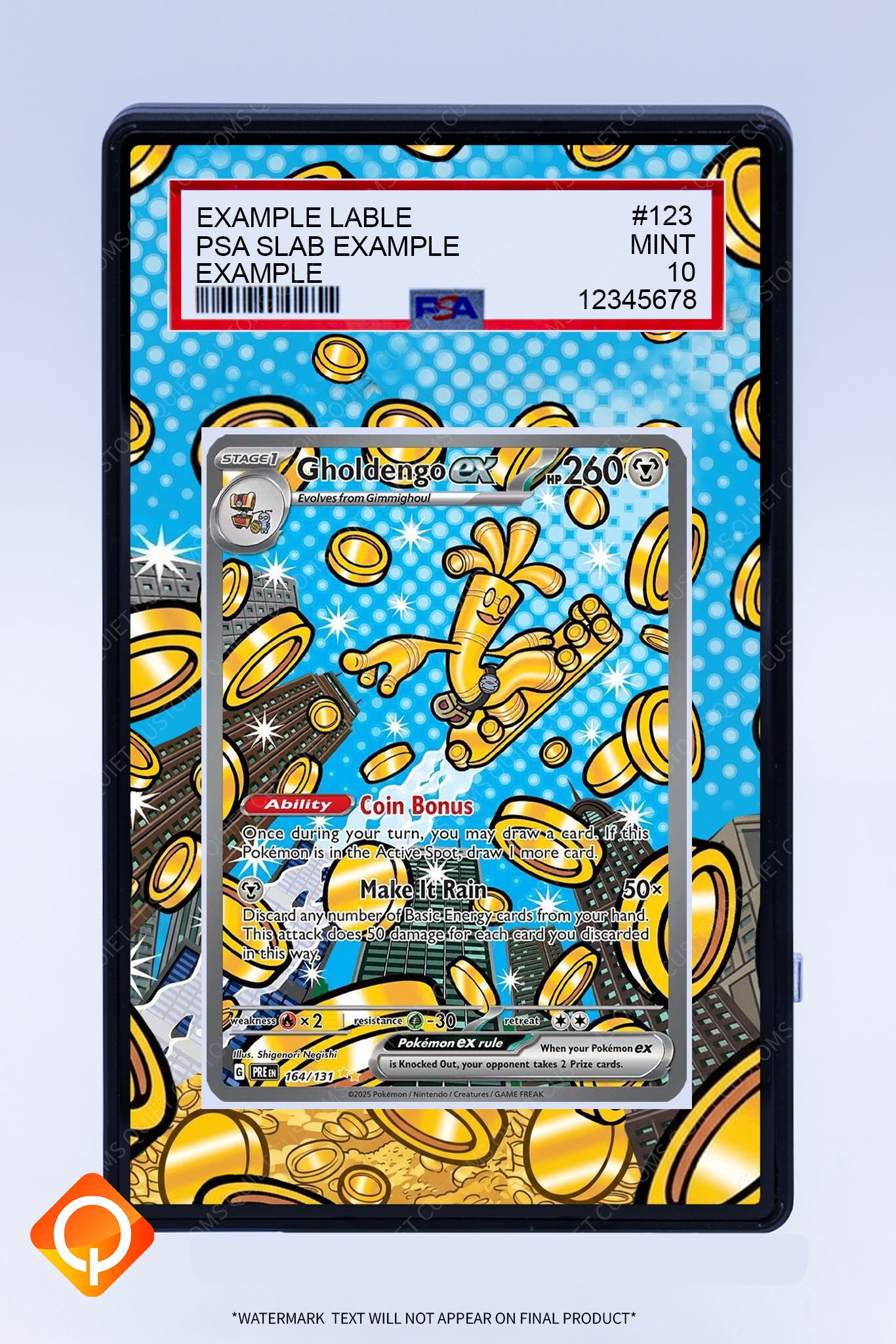 Gholdengo EX 164 131 (Graded) Case