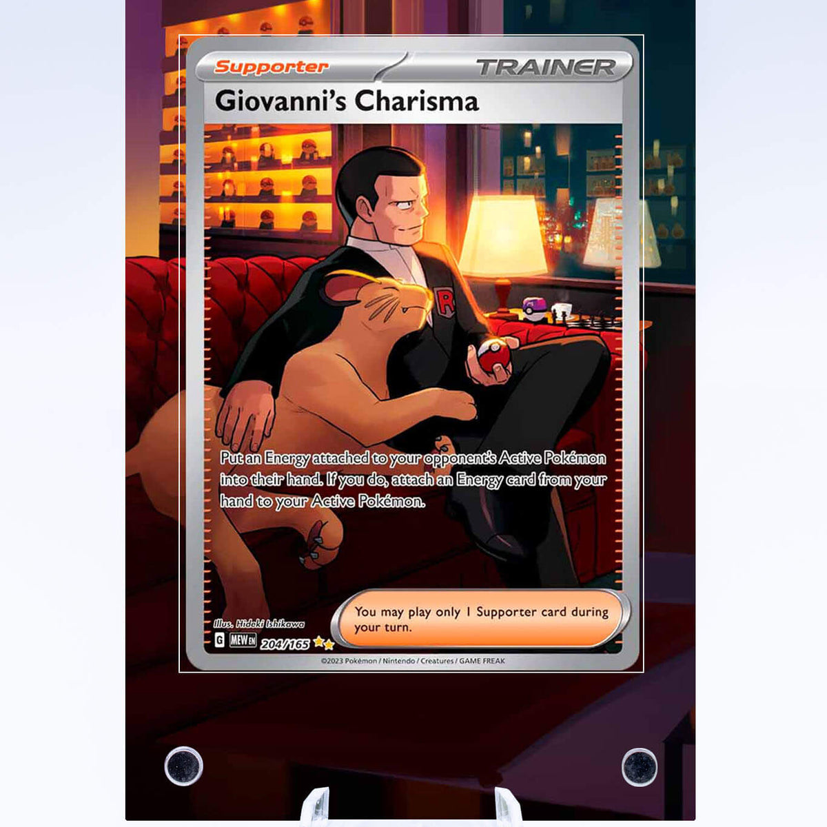 Giovanni's Charisma 204 165 Case | Pokemon 151
