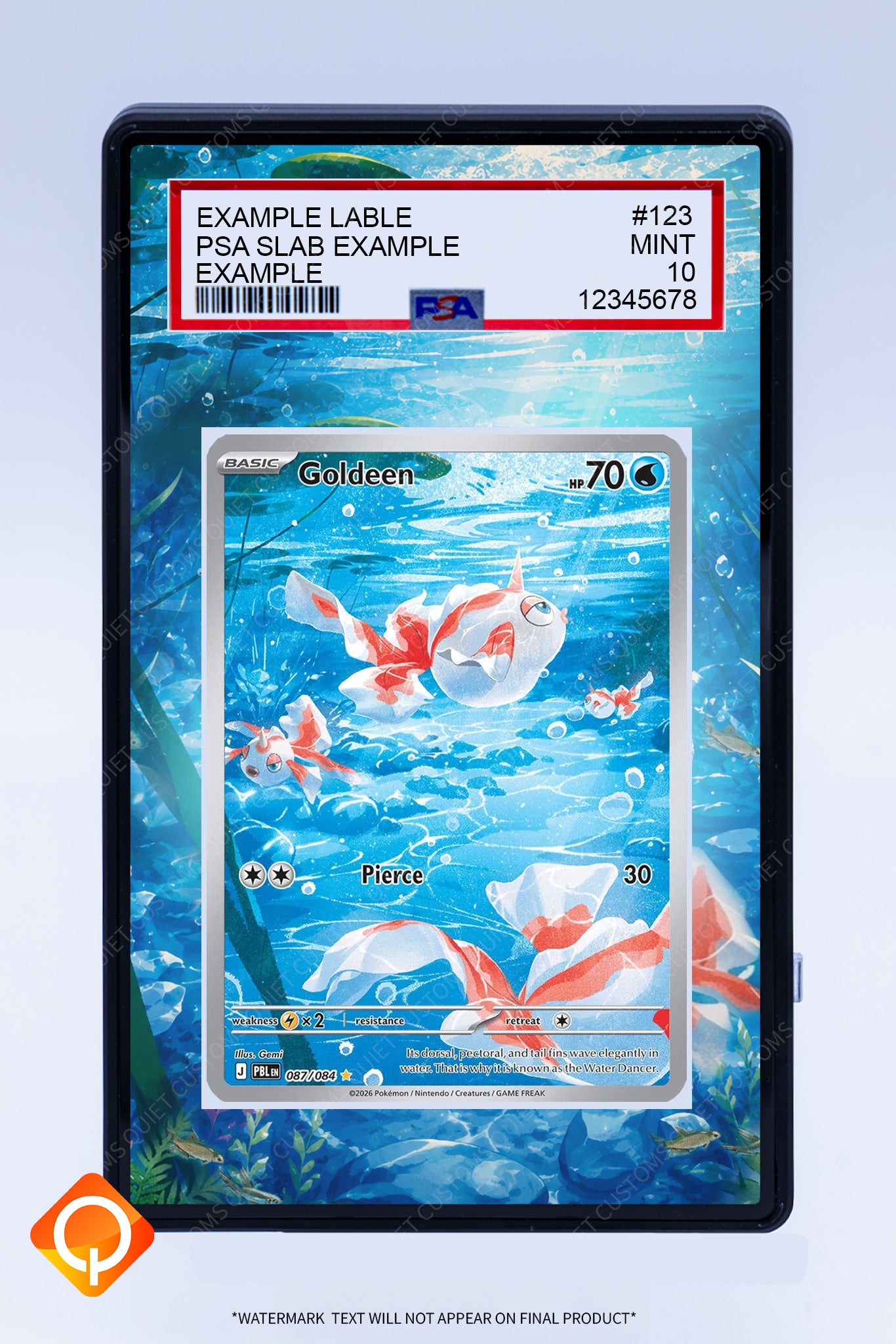 Goldeen 087 084 (Graded) Case