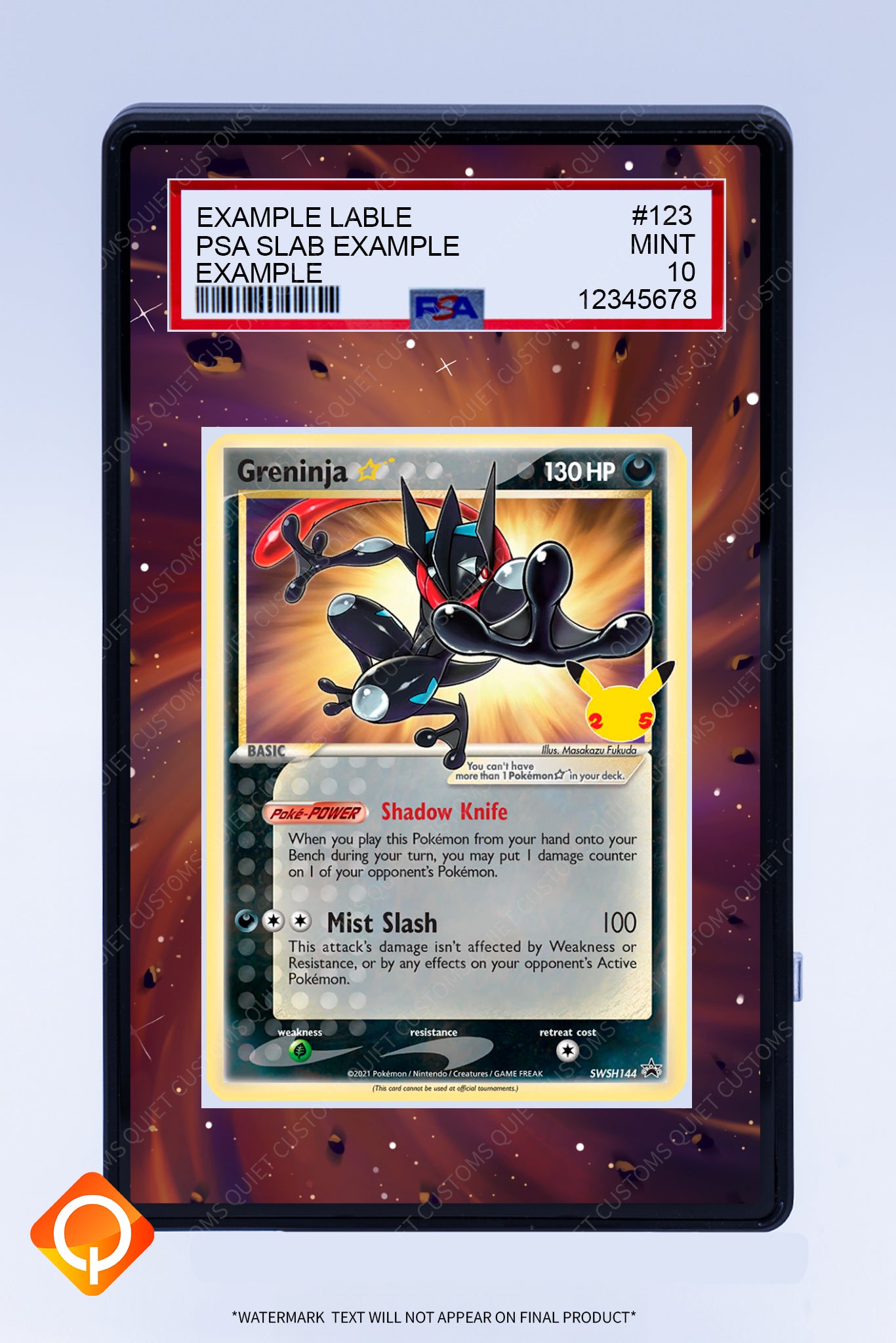 Greninja SWSH144 Promo (Graded) Case
