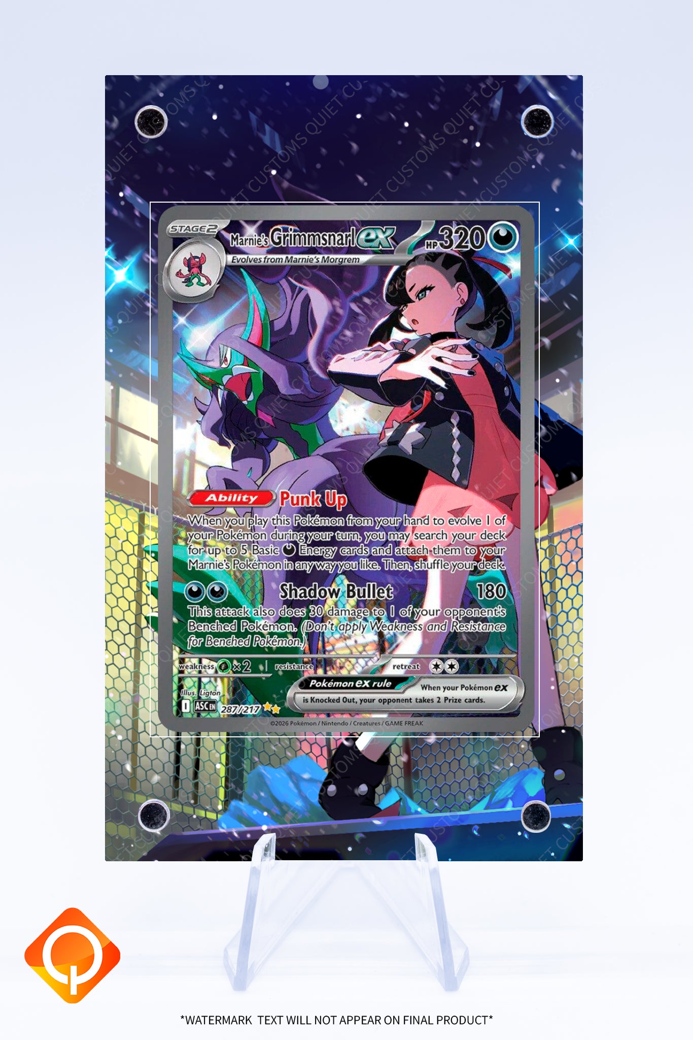 Grimmsnarl EX Marnies 287 217 Case | Art Guard (Ungraded)