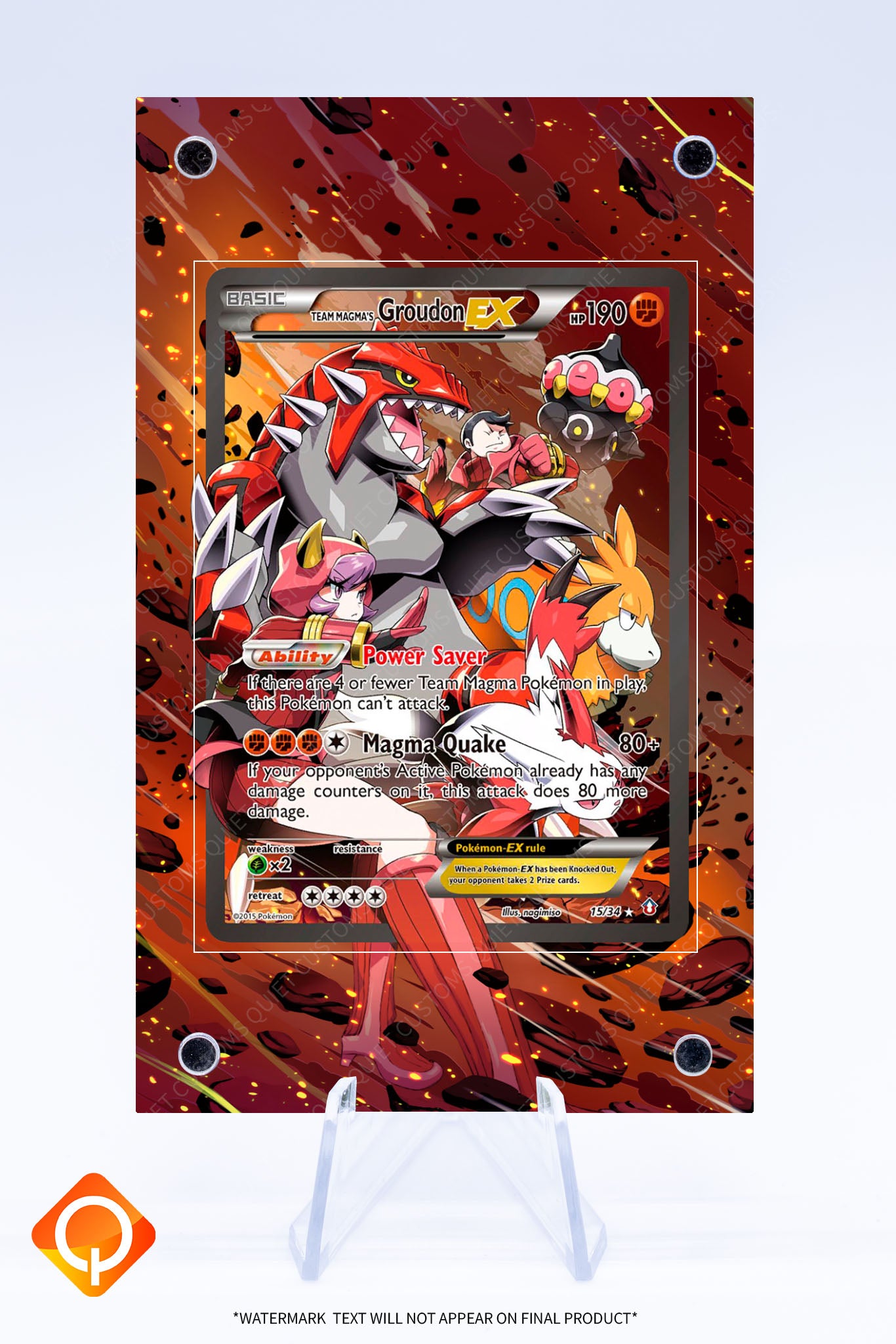 Groudon EX 15 34 Case | Art Guard (Ungraded)
