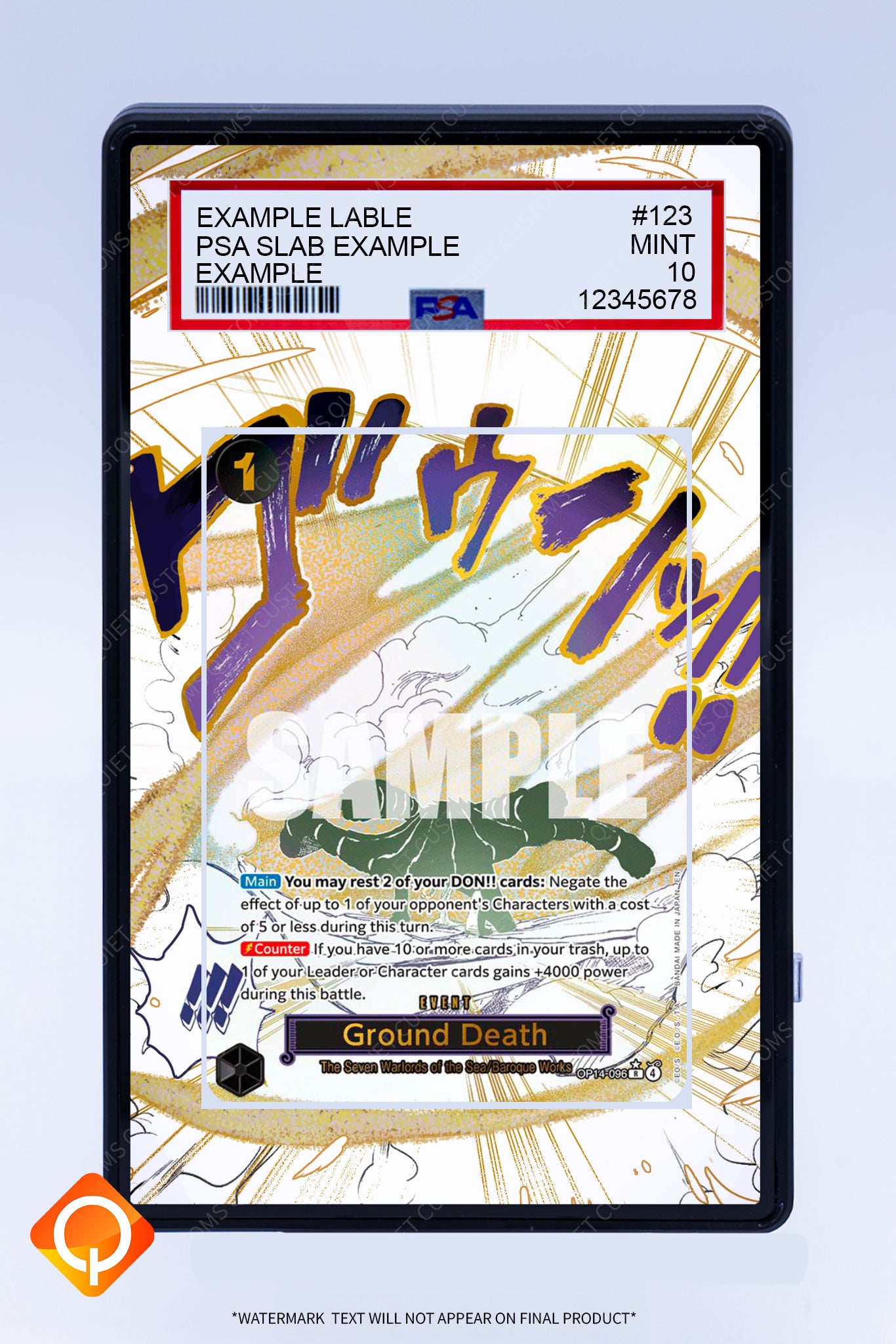 Ground Death OP14-096 (Graded) Case