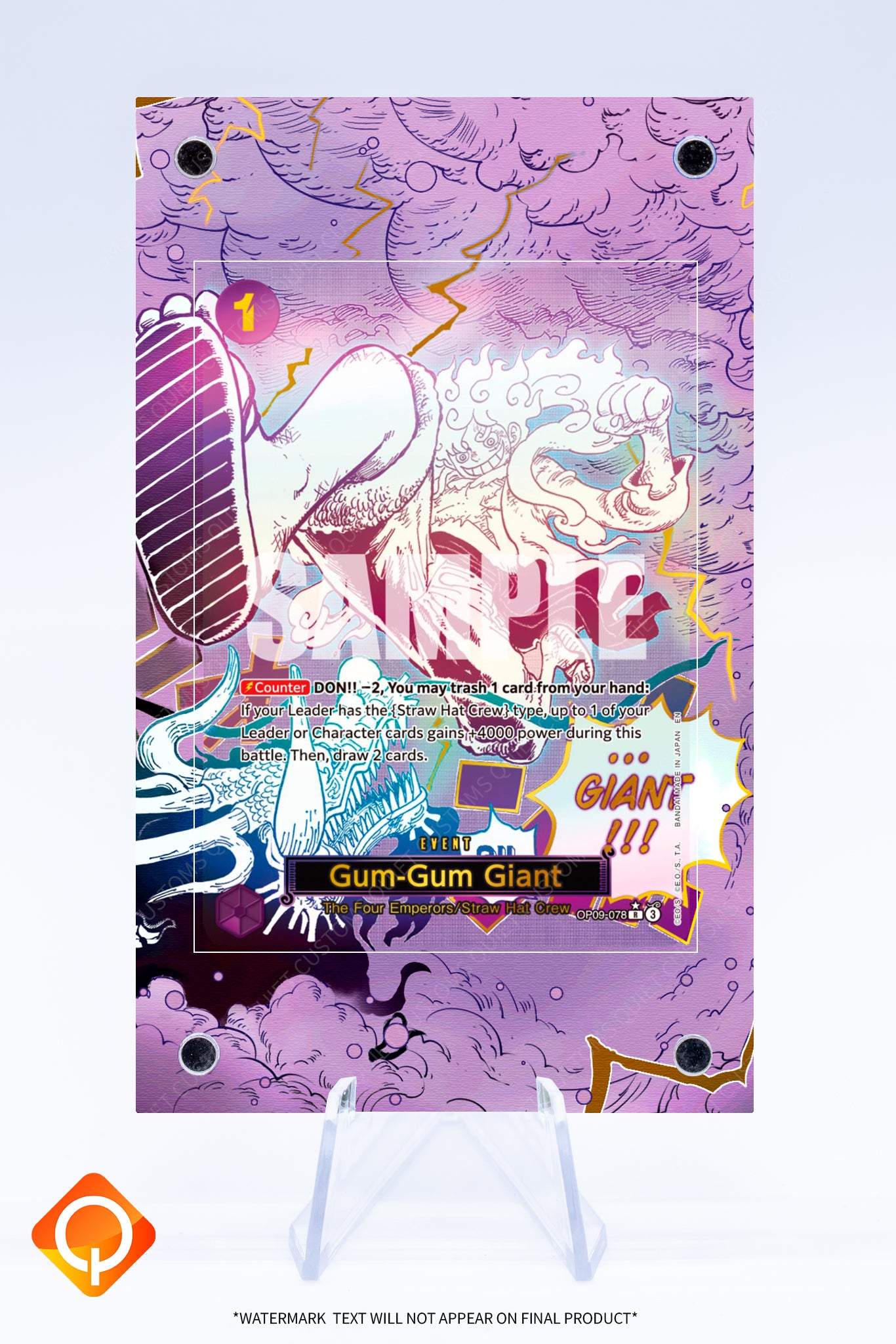 Gum Gum Giant OP09-078 | ONE PIECE | Art Guard (Ungraded)